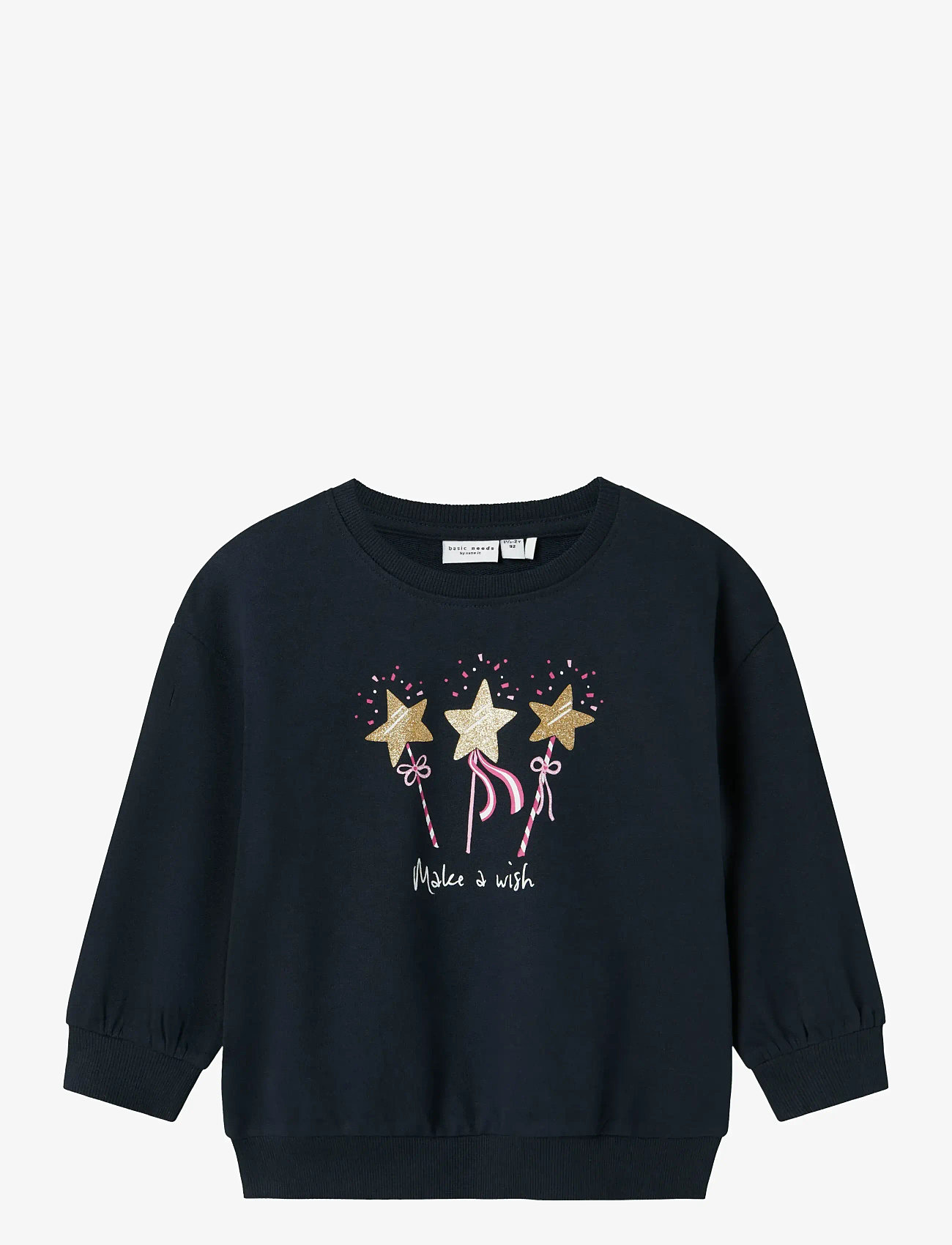 name it - NMFVALONA LS LONG BOXY SWEAT UNB - dark sapphire - 0