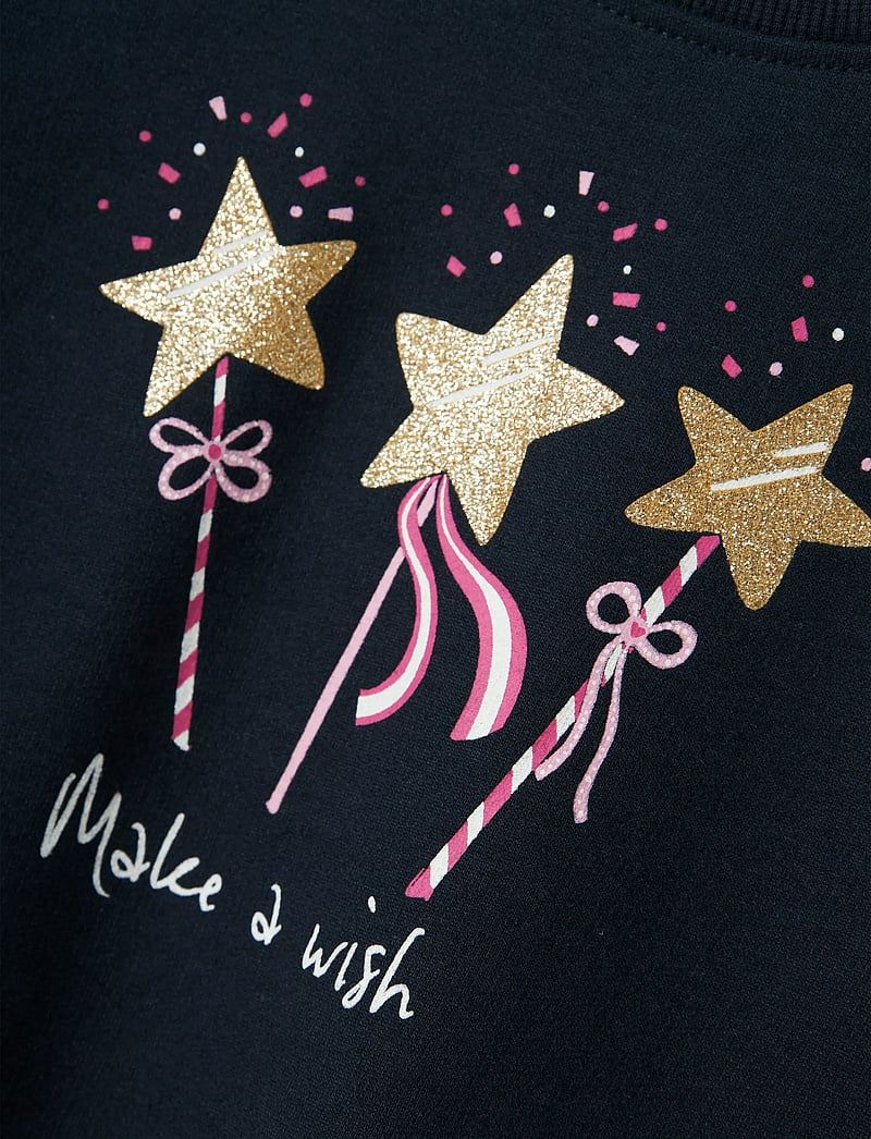 name it - NMFVALONA LS LONG BOXY SWEAT UNB - sweatshirts - dark sapphire - 2