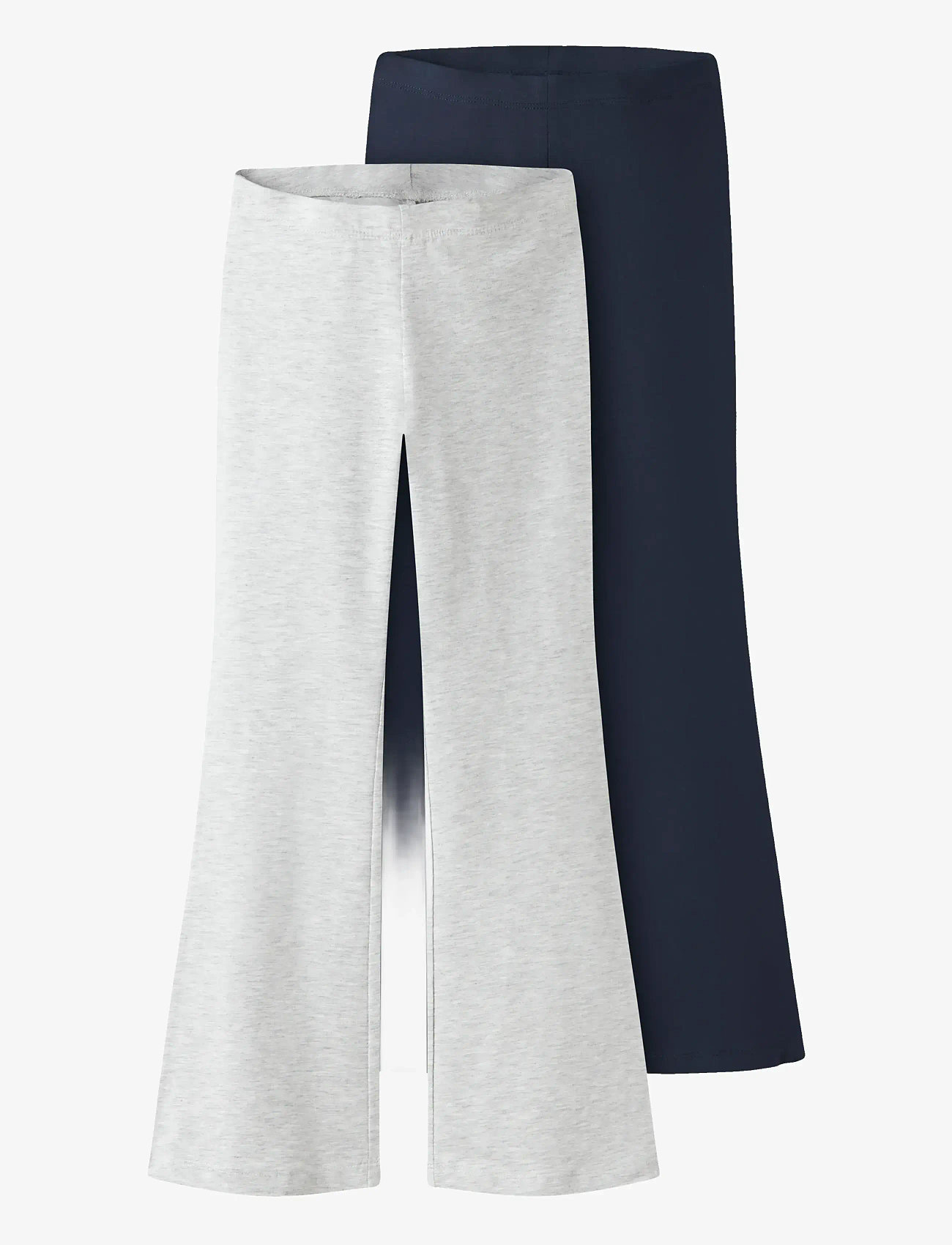 name it - NKFVIVII 2P PANT LN - multipack leggins - light grey melange - 0
