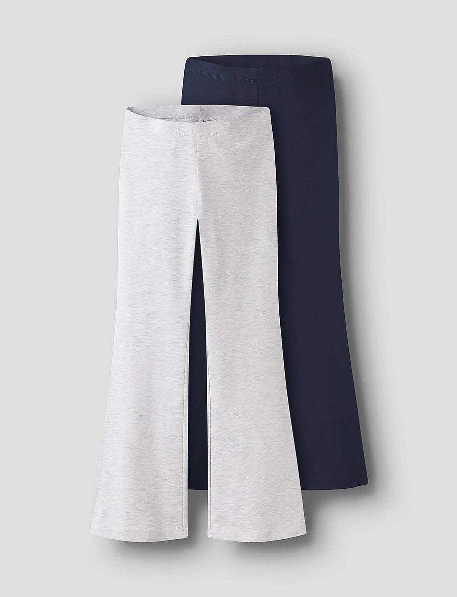 name it - NKFVIVII 2P PANT LNOOS - hosen-multipack - light grey melange - 0