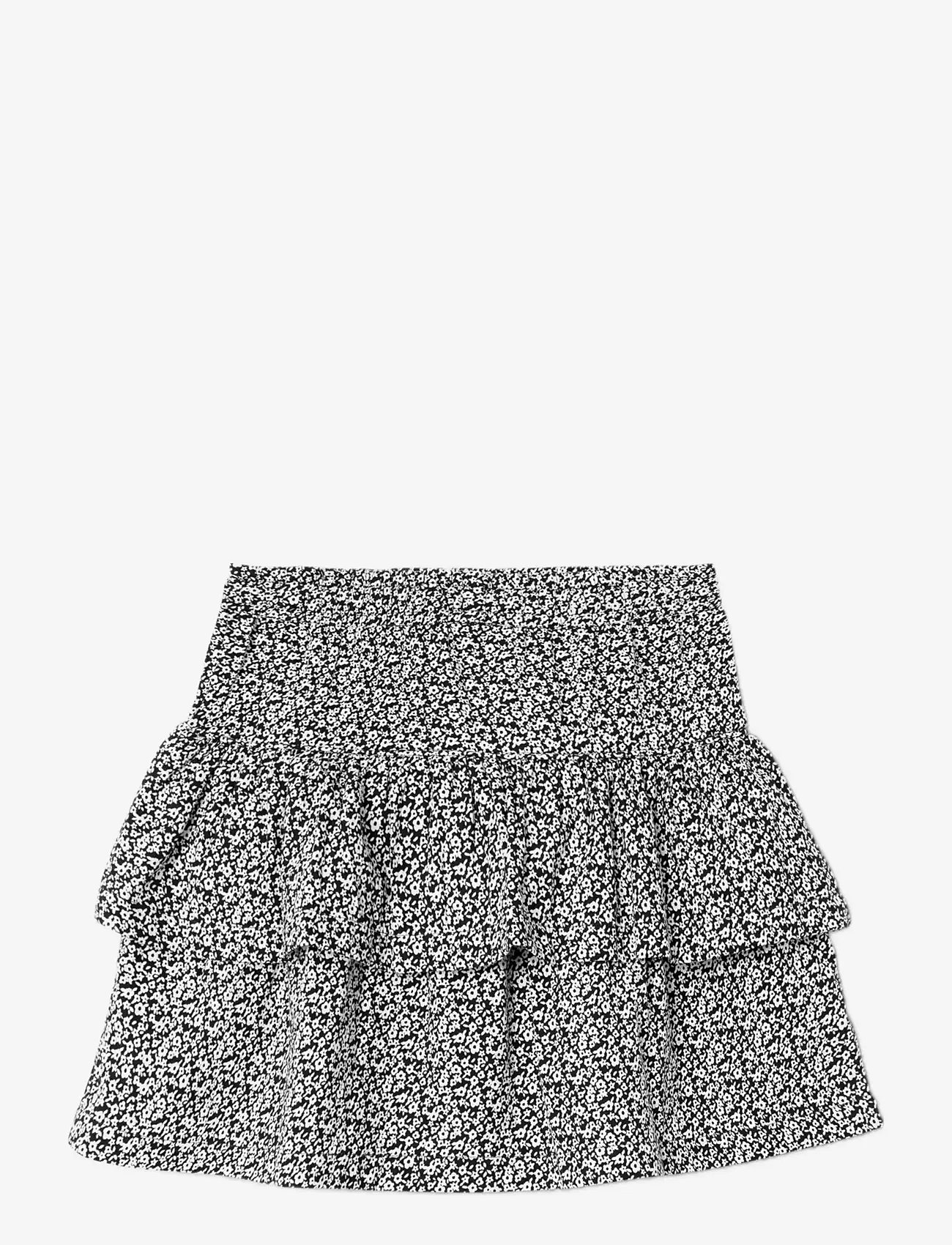 name it - NKFLIFLOWER SKIRT - black - 1