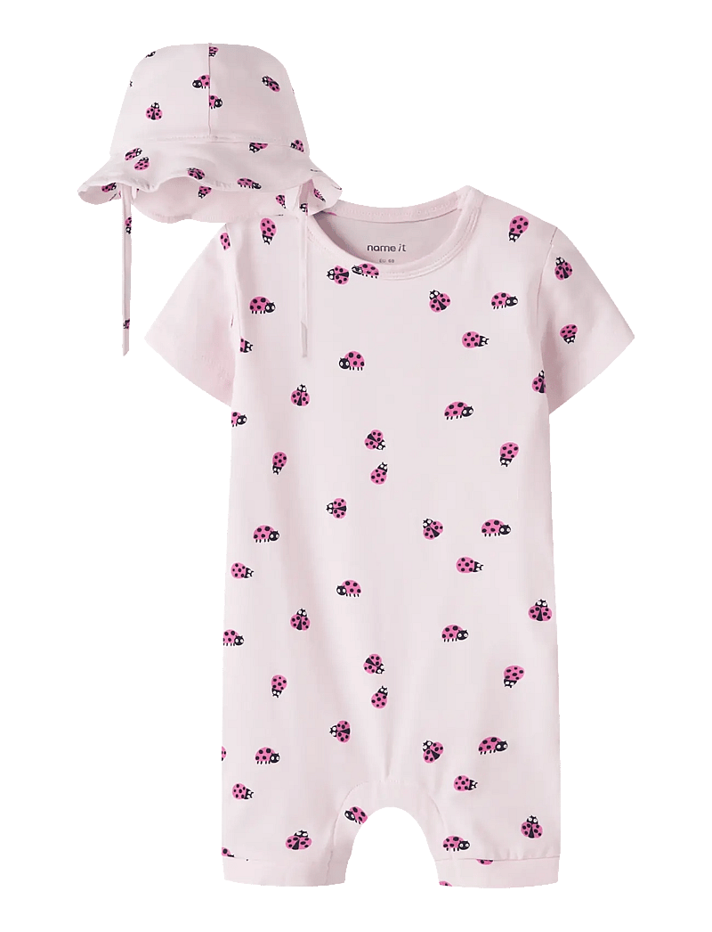 name it - NBFVANDORA SUNSUIT BOX SET - set med body - cradle pink - 0