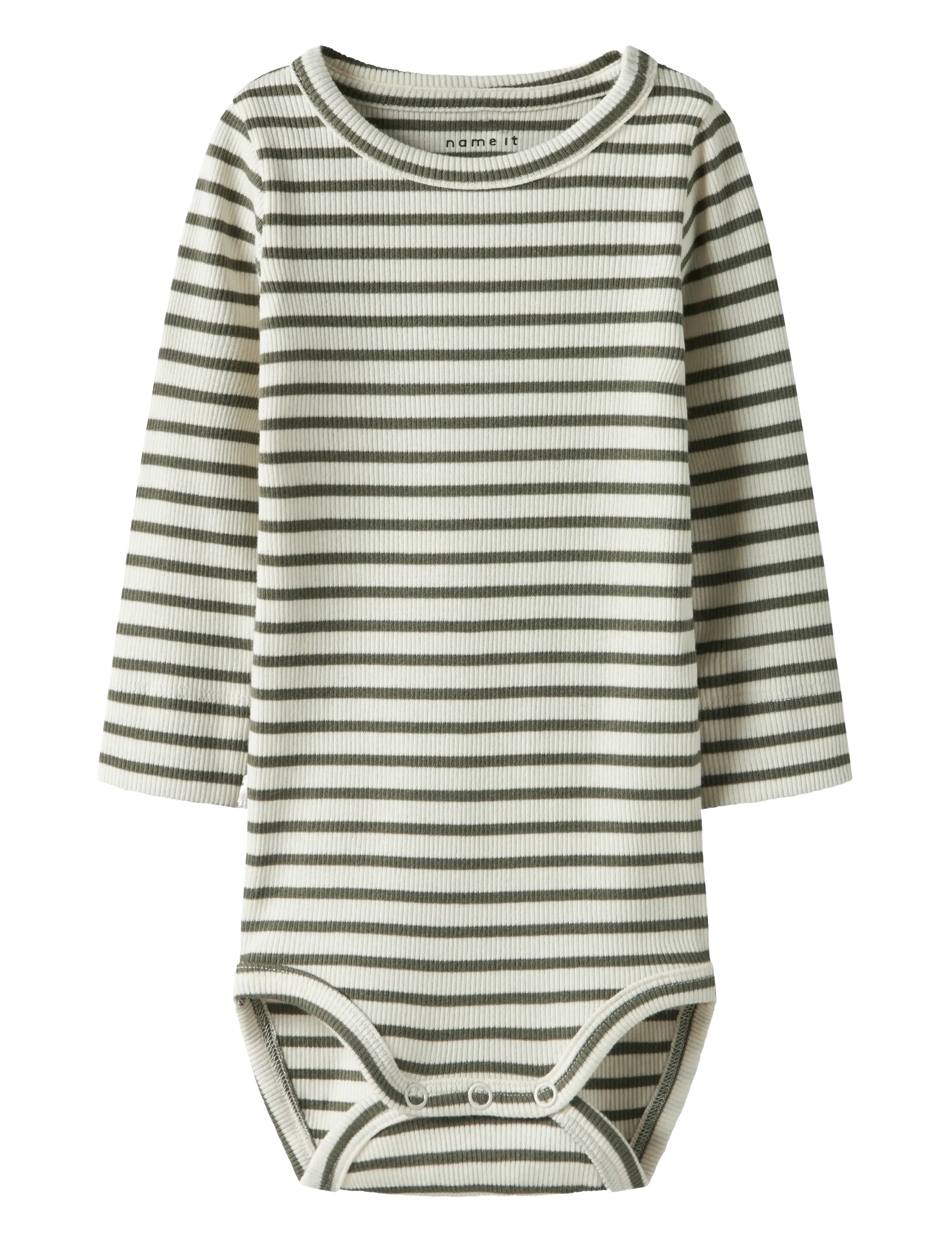 name it NBNBANI LS BODY NOOS - Bodid - DUSTY OLIVE / cream