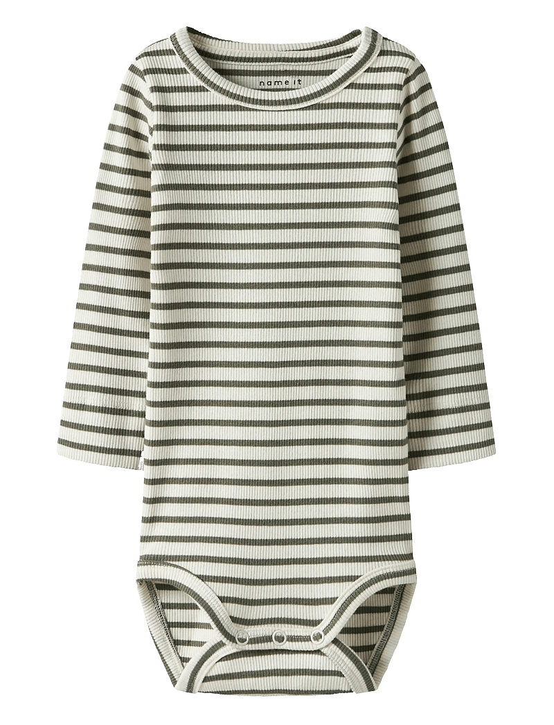 name it - NBNBANI LS BODY NOOS - langärmelige bodys - dusty olive - 0