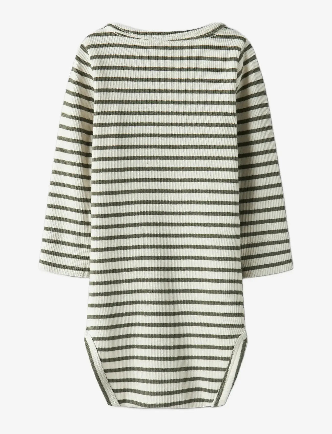 name it - NBNBANI LS BODY NOOS - langærmede bodyer - dusty olive - 1