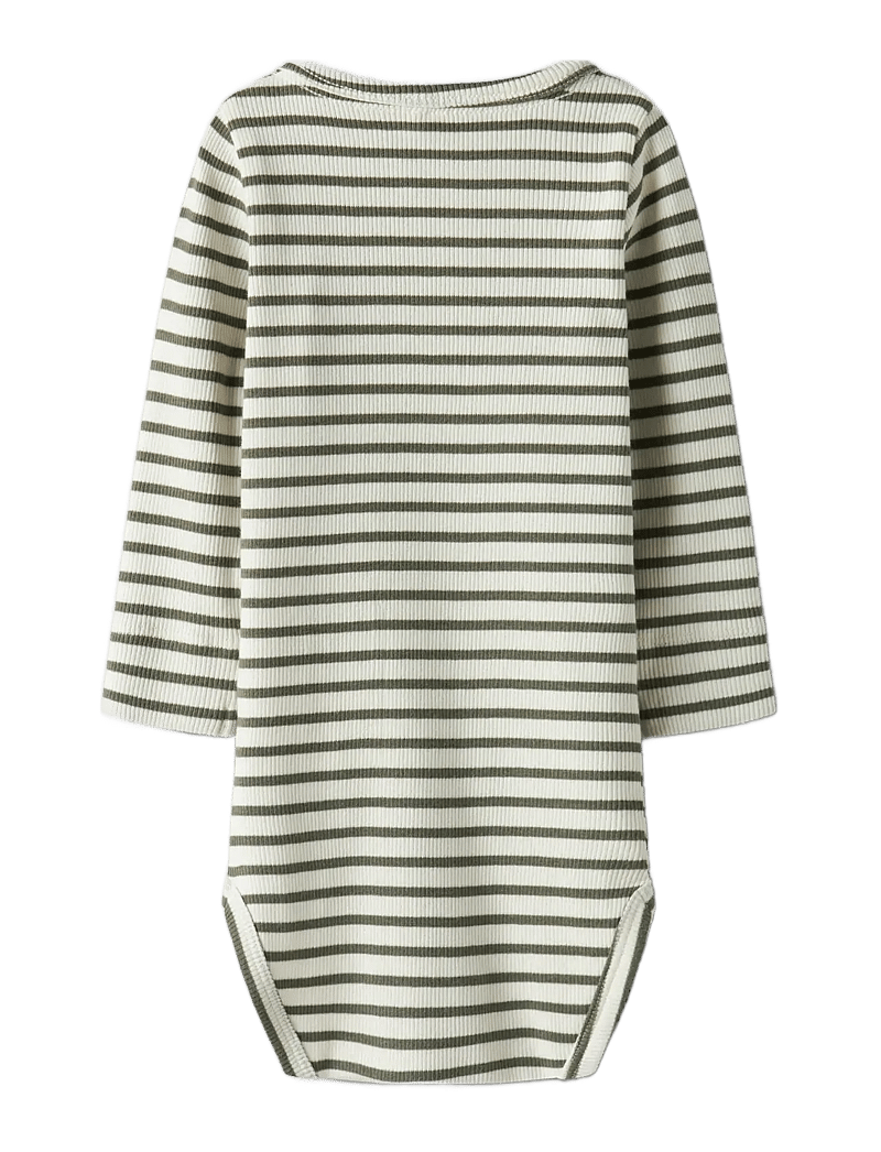 name it - NBNBANI LS BODY NOOS - langärmelige bodys - dusty olive - 1