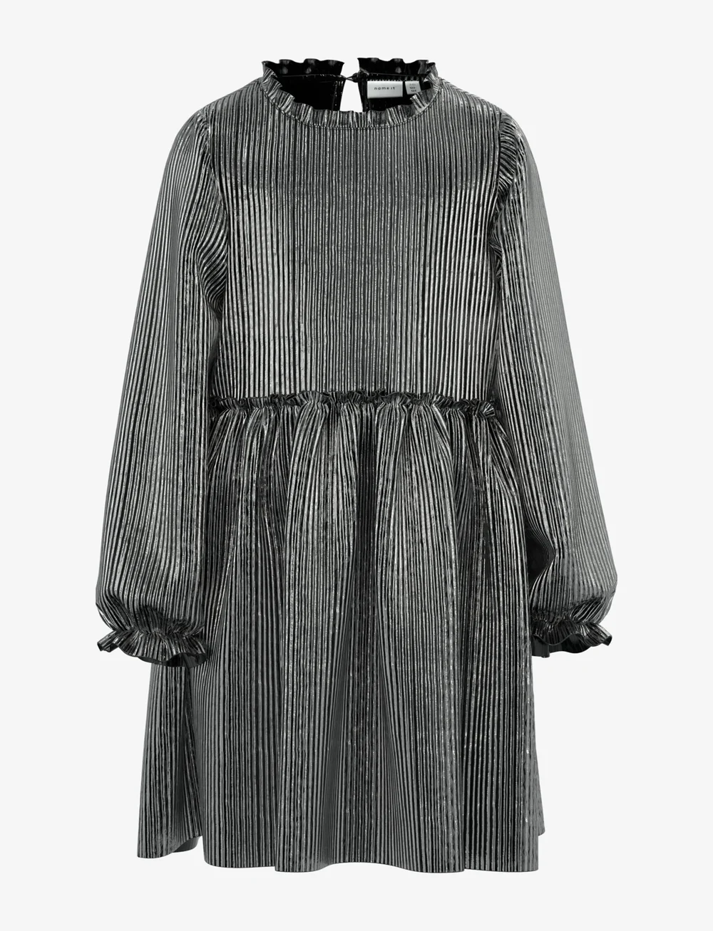 name it - NKFRITALLICA LS DRESS PB - langærmede hverdagskjoler - silver colour - 1
