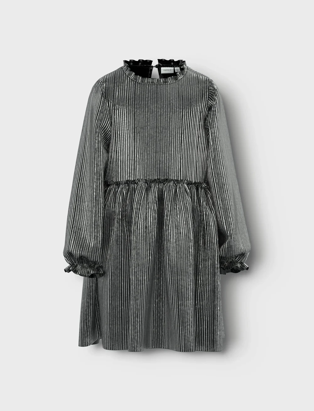 name it - NKFRITALLICA LS DRESS PB - langærmede hverdagskjoler - silver colour - 3