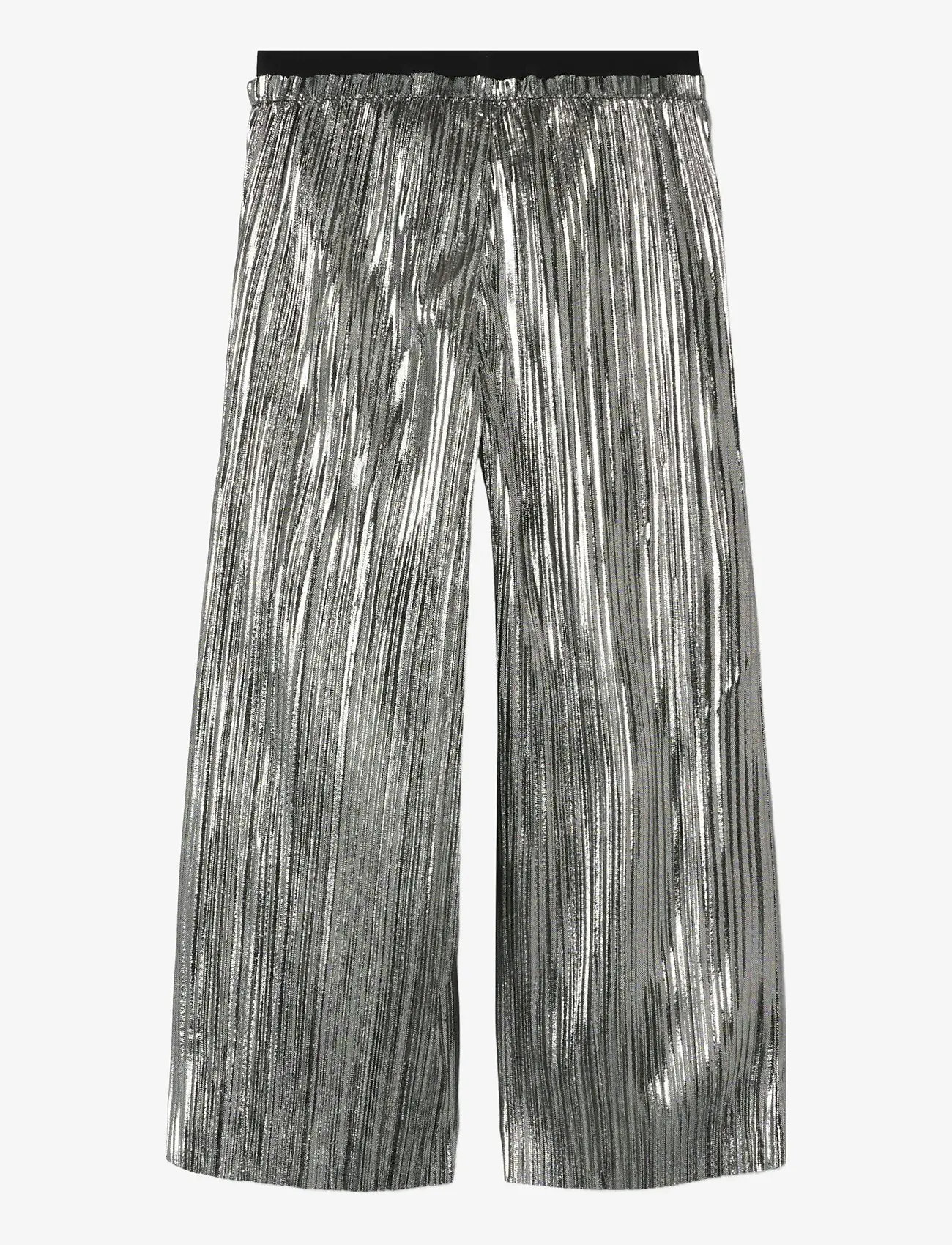 name it - NMFRITALLICA WIDE PANT PB - sügisesed riided - silver colour - 2