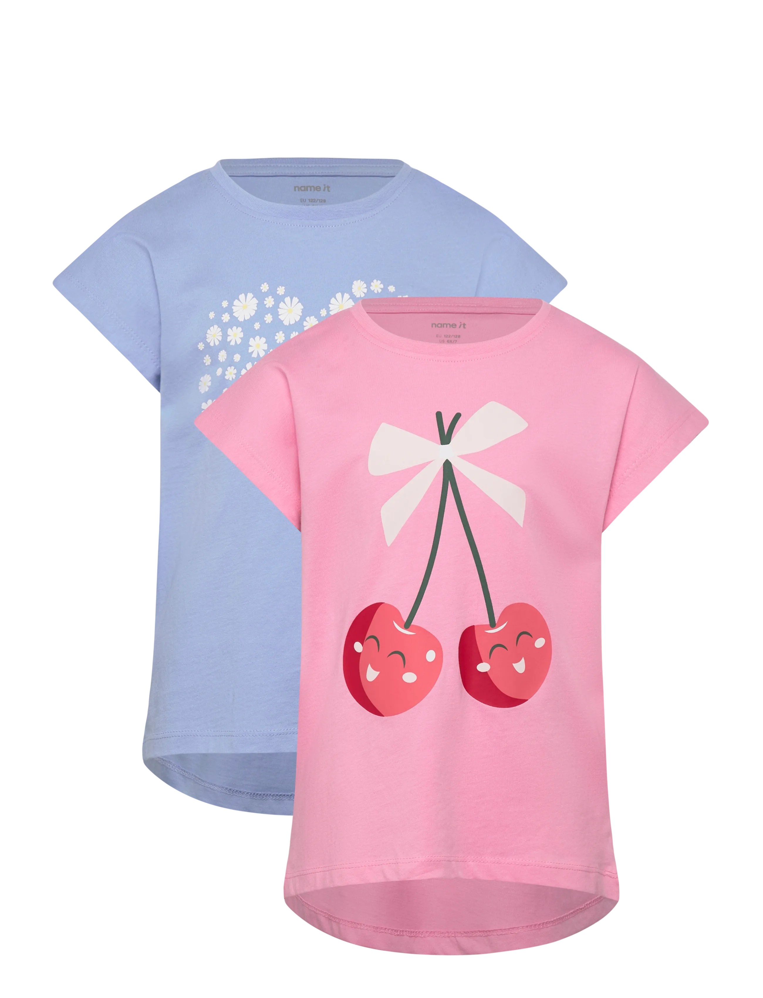name it NMFVIGEA 2P CAPSL TOP - Overdele - PINK DRINK / pink/rose