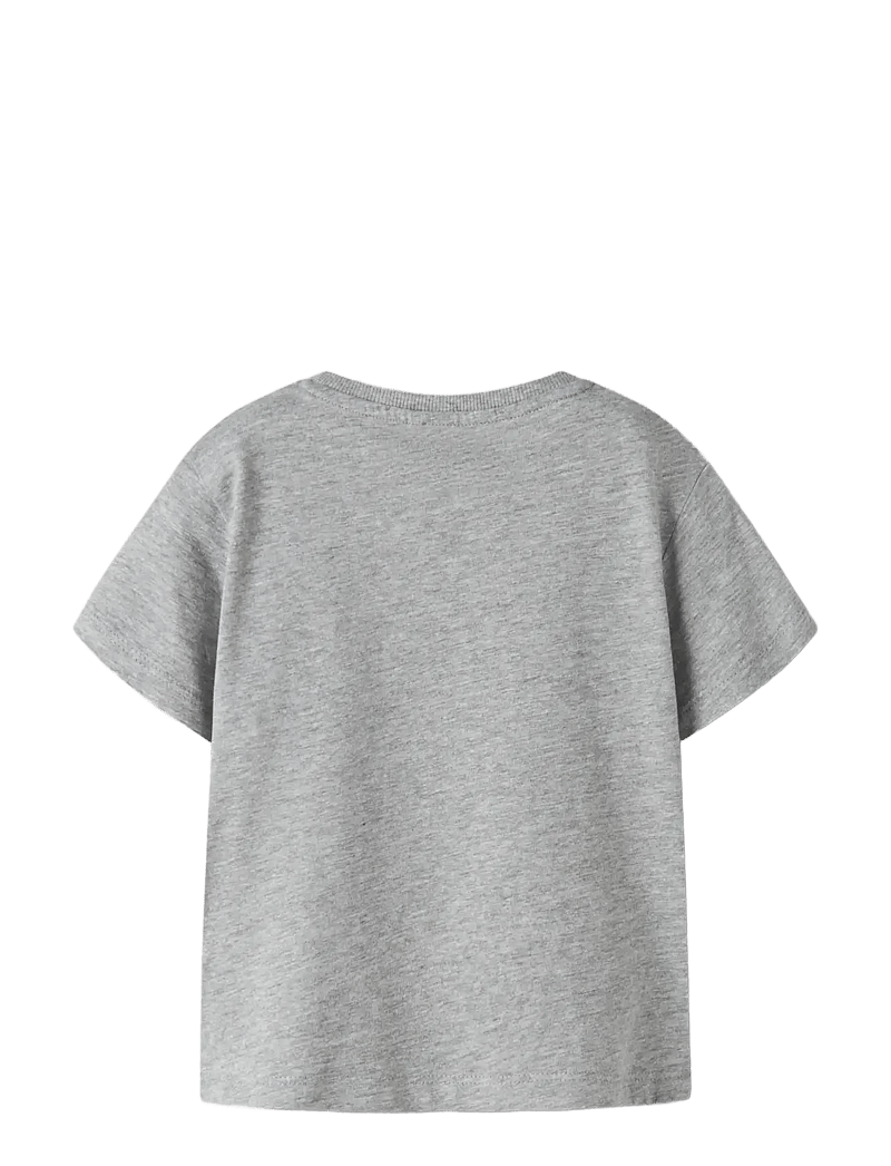 name it - NMMVAGNO 2P SS LOOSE TOP - lühikeste varrukatega t-särgid - grey melange - 1