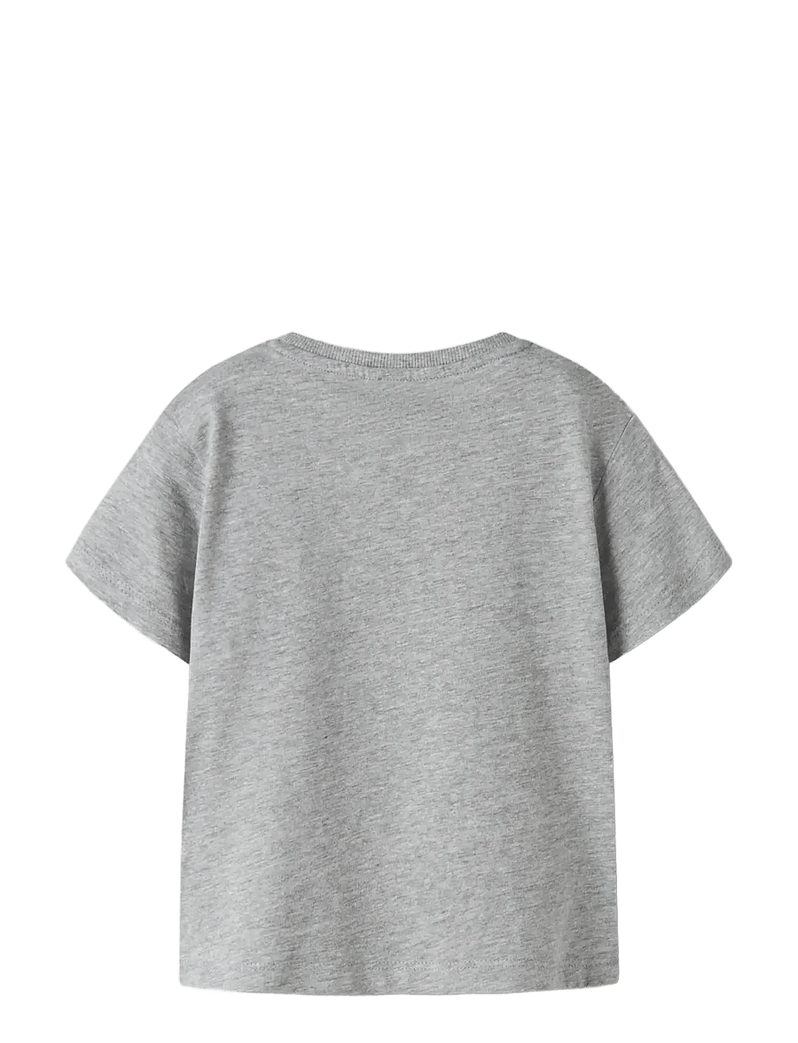 name it - NMMVAGNO 2P SS LOOSE TOP - t-shirts à manches courtes - grey melange - 1