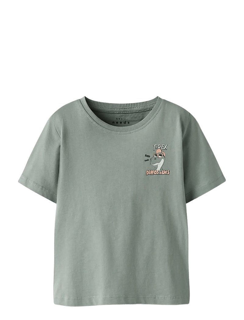 name it - NMMVAGNO 2P SS LOOSE TOP - kortärmade t-shirts - slate gray - 1