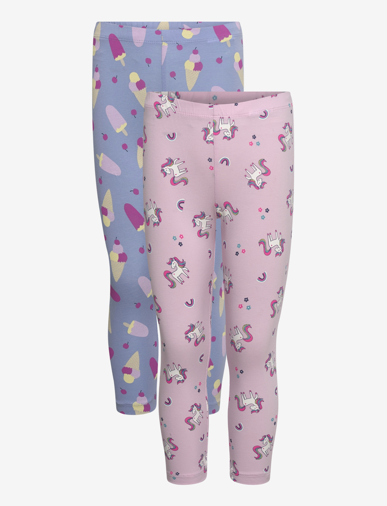 name it - NMFVIVIAN 2P AOP CAPRI LEGGING - multipack leggings - pirouette - 0