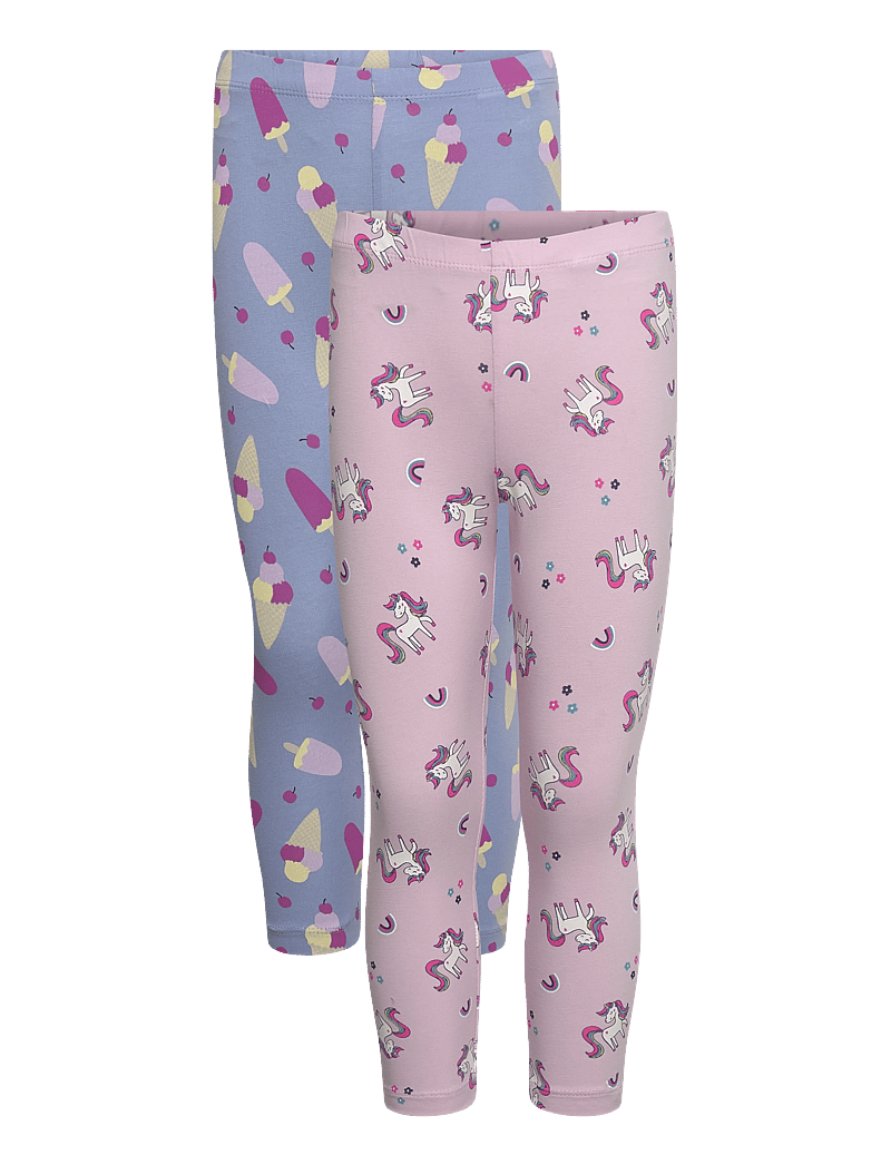 name it - NMFVIVIAN 2P AOP CAPRI LEGGING - retuuside komplekt - pirouette - 0
