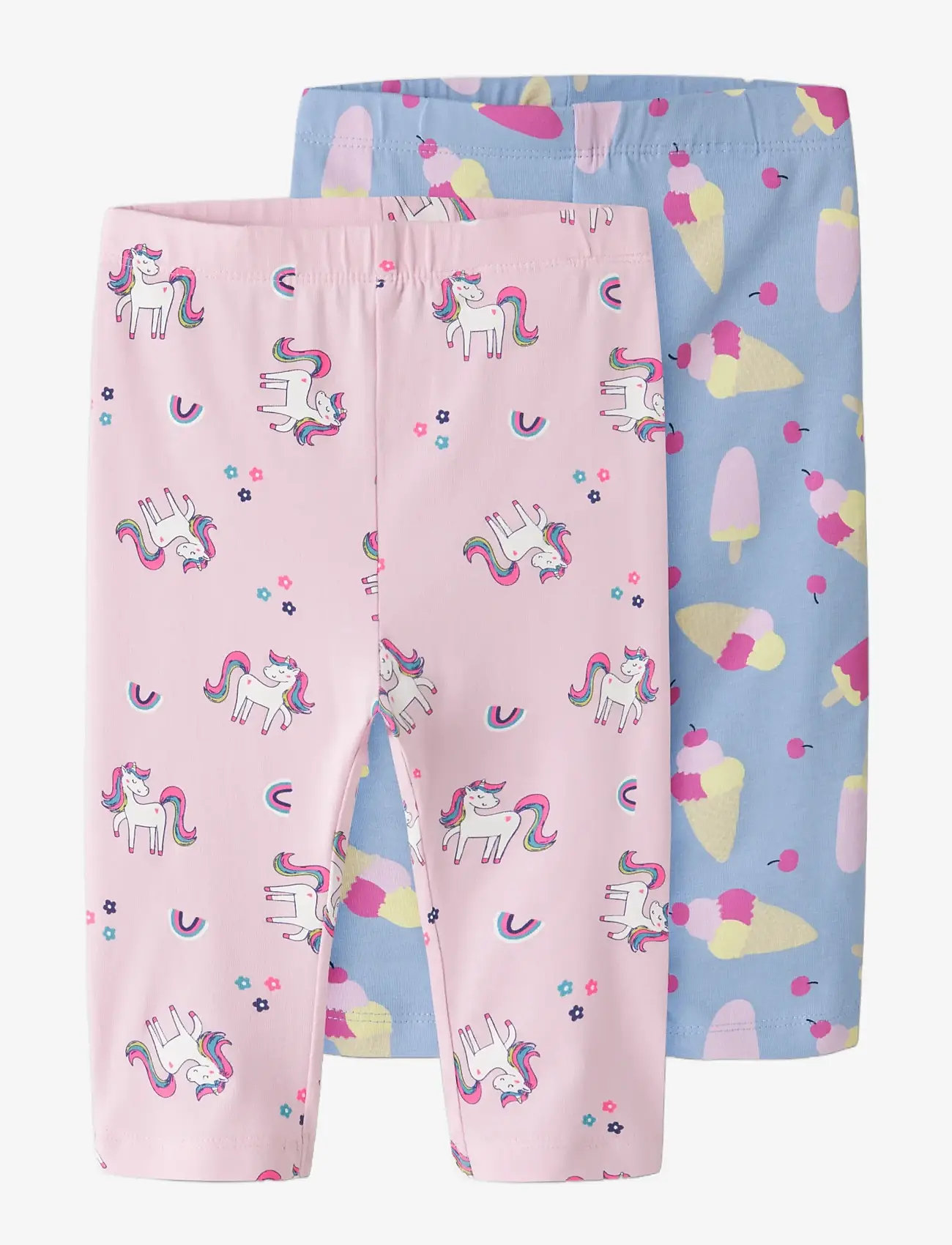 name it - NMFVIVIAN 2P AOP CAPRI LEGGING - multipack leggings - pirouette - 3