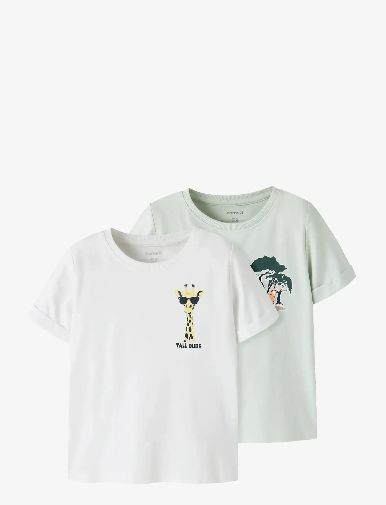 name it - NMMVUX 2P SS TOP - kortærmede - pale aqua - 0