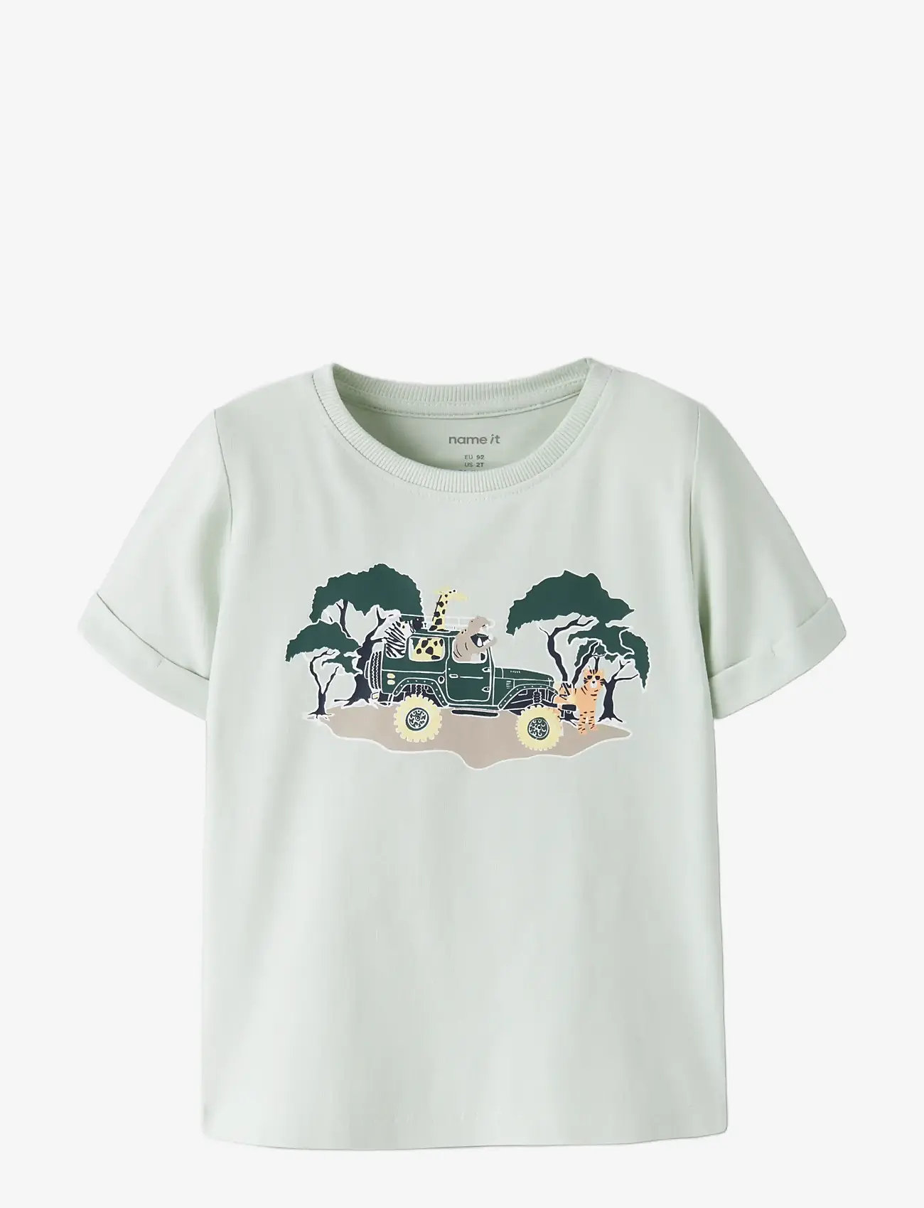 name it - NMMVUX 2P SS TOP - kortærmede - pale aqua - 2