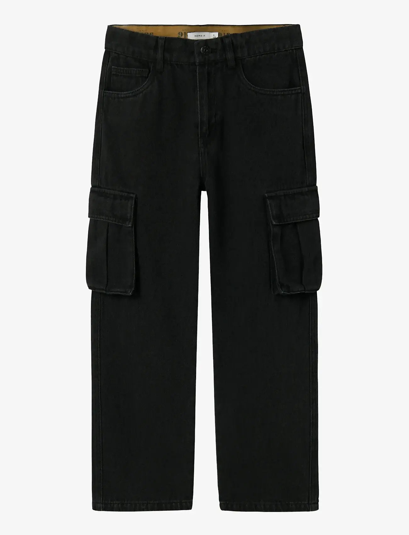 name it - NKMRYAN ST CARGO JEANS 5910-IM NOOS - regular jeans - black denim - 1