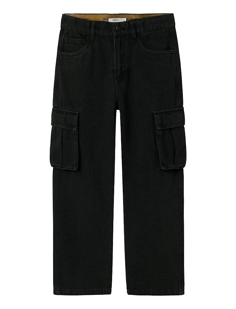 name it - NKMRYAN ST CARGO JEANS 5910-IM NOOS - regular jeans - black denim - 1