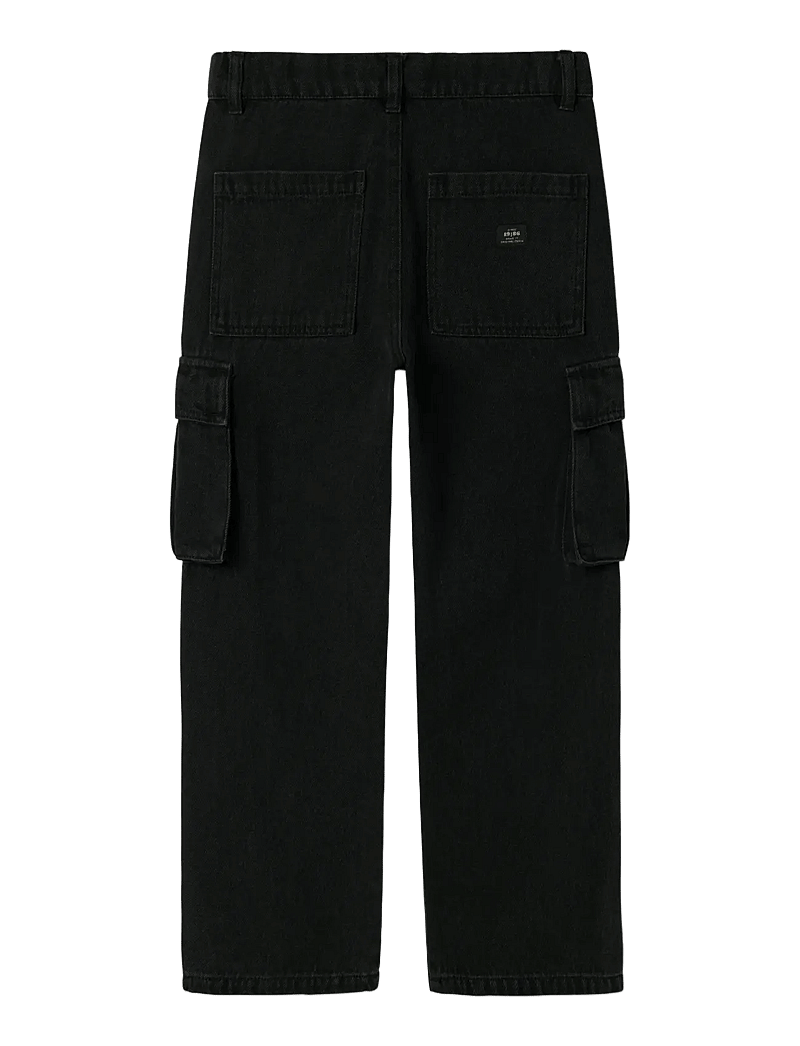 name it - NKMRYAN ST CARGO JEANS 5910-IM NOOS - regular jeans - black denim - 2
