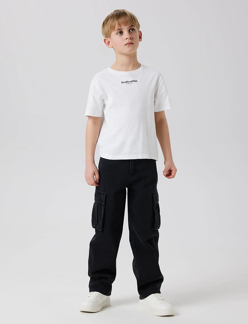 name it - NKMRYAN ST CARGO JEANS 5910-IM NOOS - regular jeans - black denim - 3