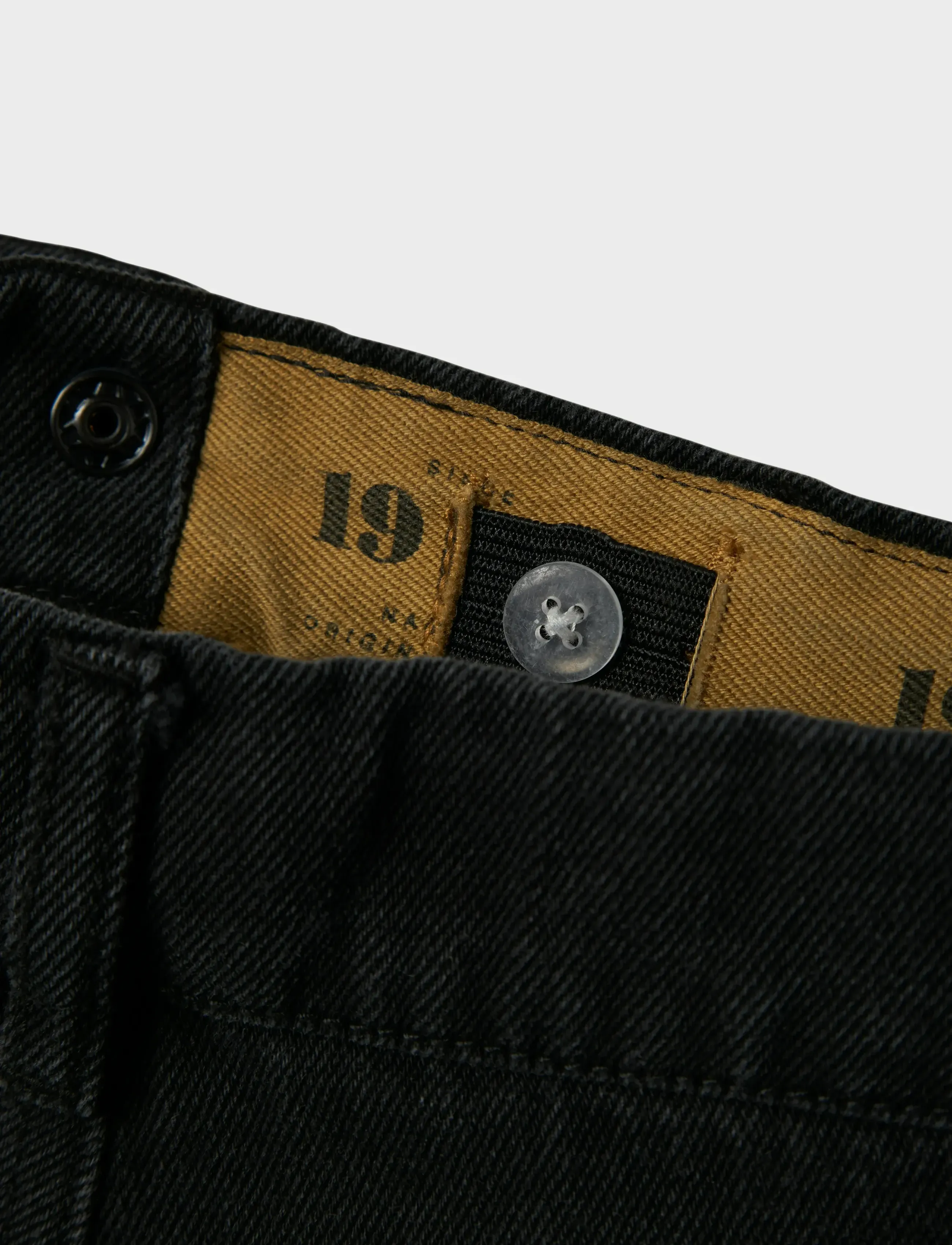 name it - NKMRYAN STRAIGHT CARG JEANS 5910-IM NOOS - regular jeans - black denim - 4