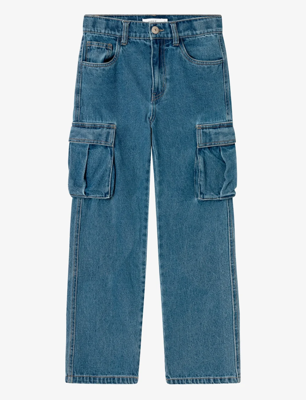 name it - NKMRYAN ST CARGO JEANS 5910-IM NOOS - regular jeans - medium blue denim - 1