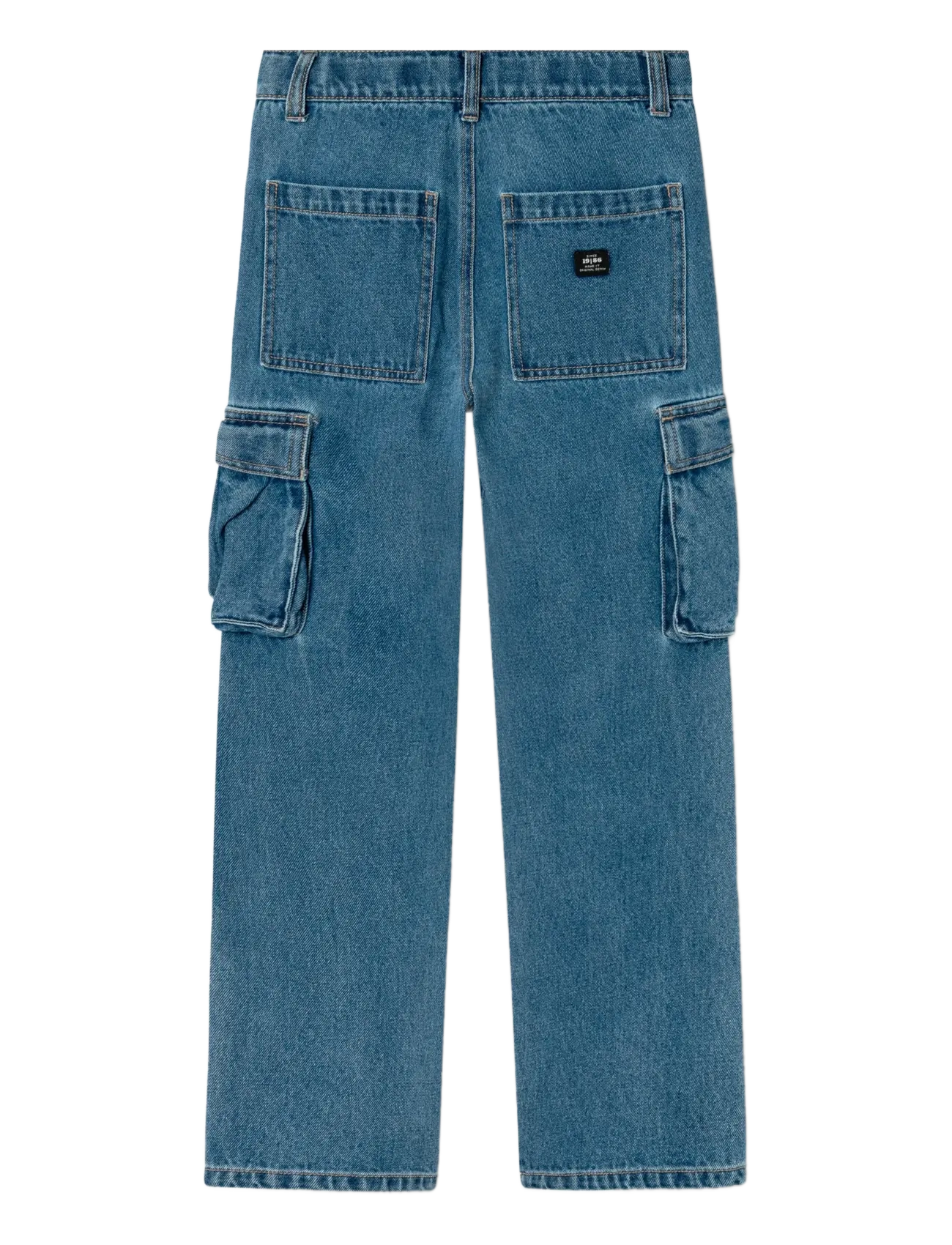 name it - NKMRYAN STRAIGHT CARG JEANS 5910-IM NOOS - regular jeans - medium blue denim - 2