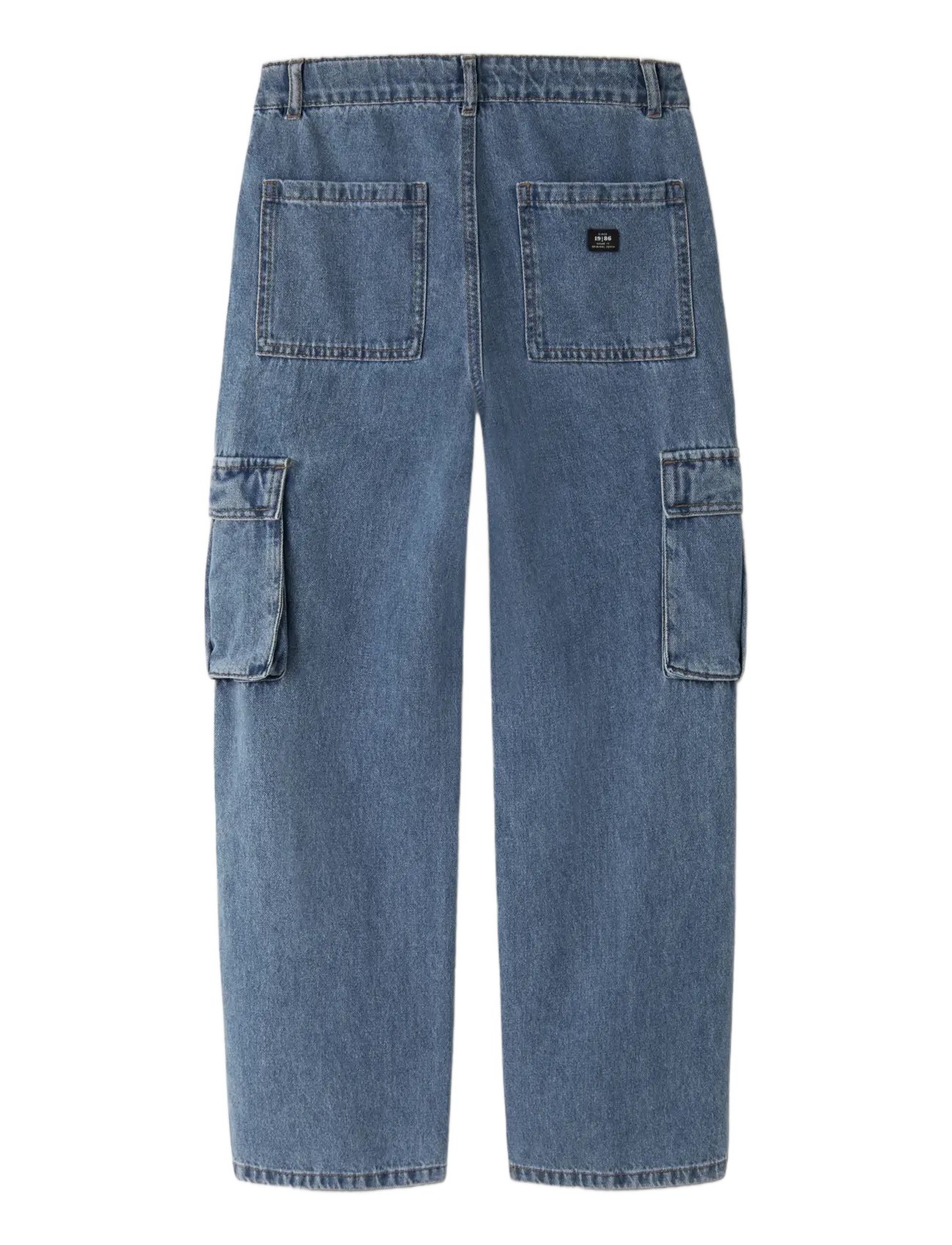 name it - NKMRYAN STRAIGHT CARG JEANS 5910-IM NOOS - regular jeans - medium blue denim - 2