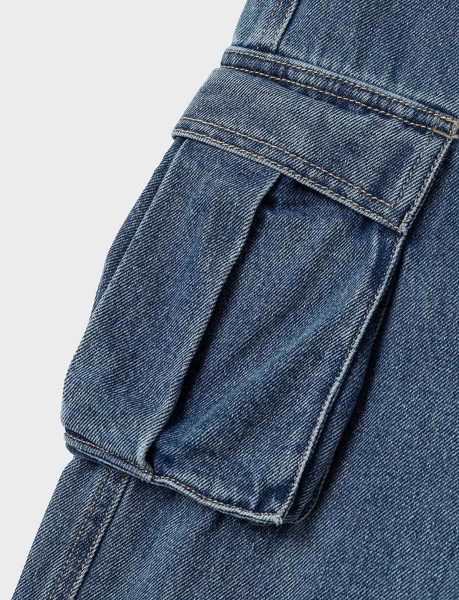 name it - NKMRYAN STRAIGHT CARG JEANS 5910-IM NOOS - regular jeans - medium blue denim - 5