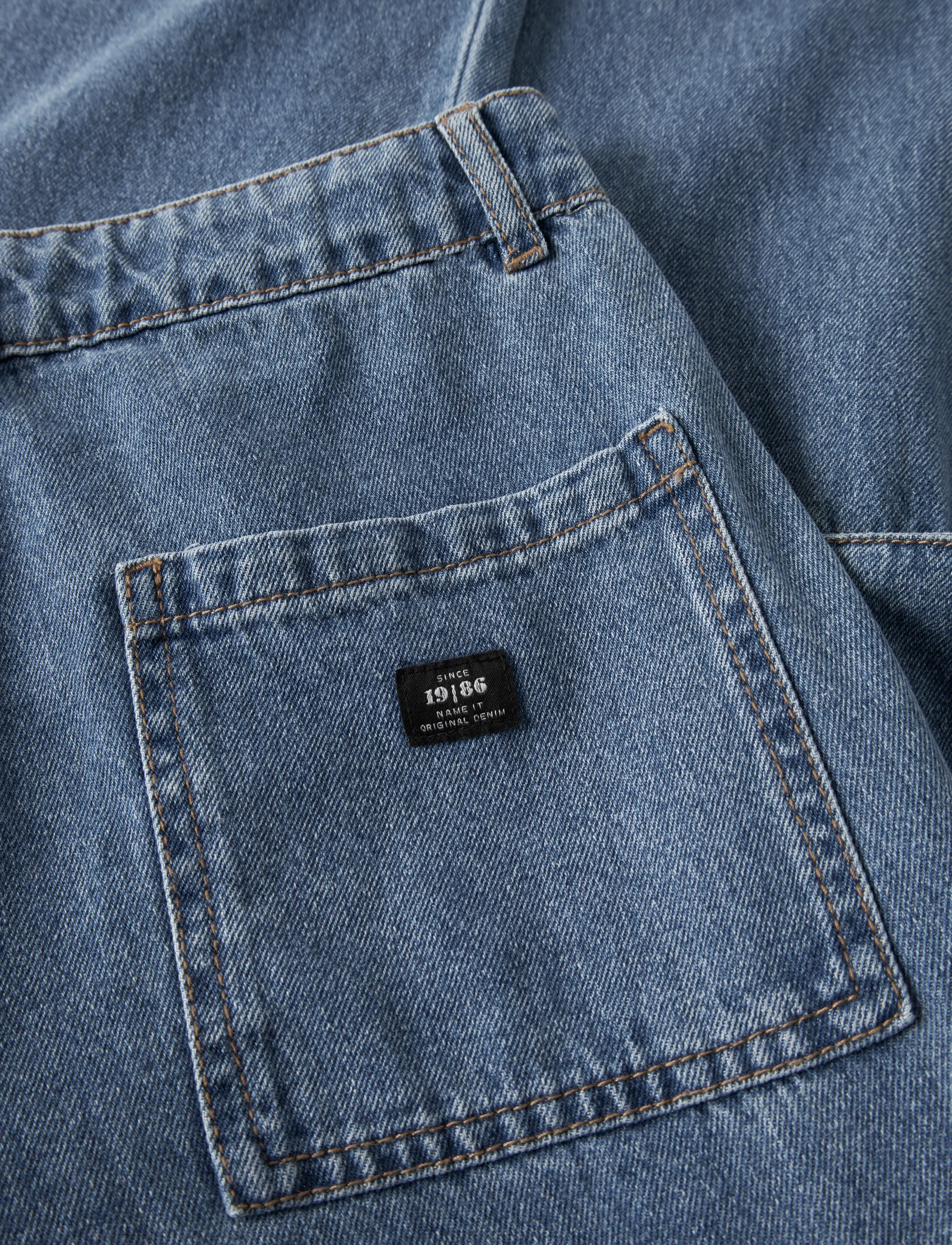 name it - NKMRYAN STRAIGHT CARG JEANS 5910-IM NOOS - regular jeans - medium blue denim - 5