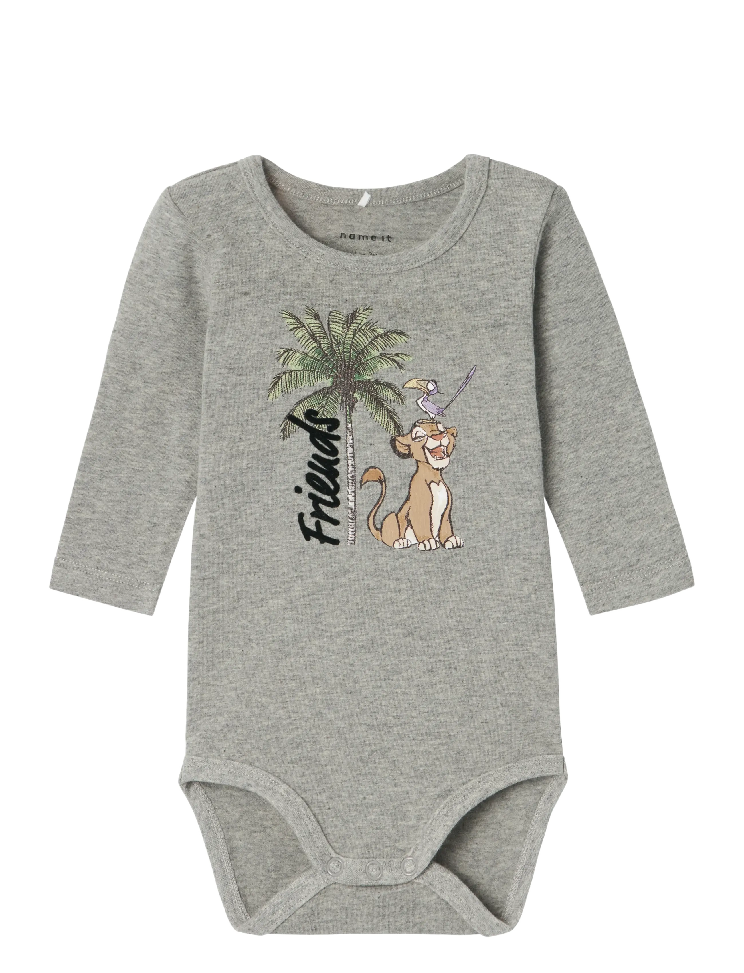 NBMJEBBI LIONKING LS BODY WDI - GREY MELANGE