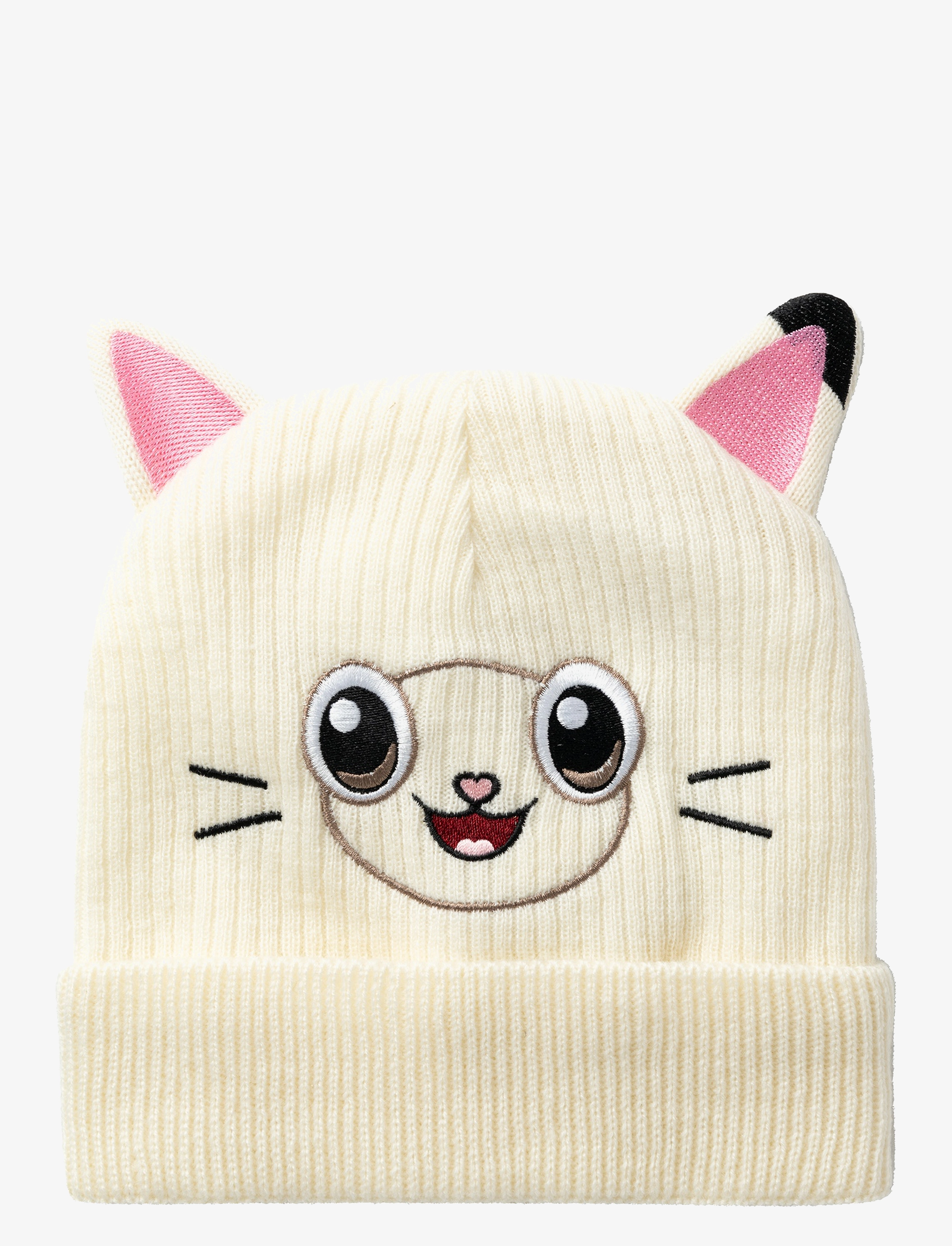 name it NMFJUMA GABBY KNIT HAT SKY - Huer - JET STREAM / white