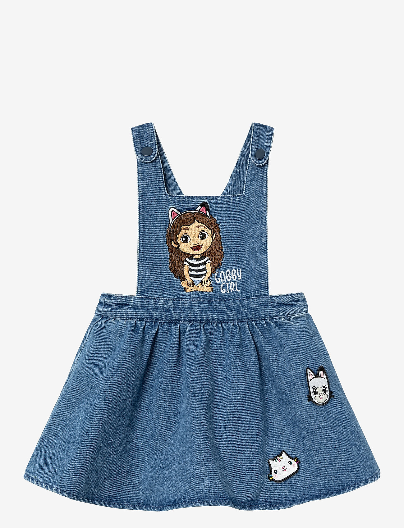 name it - NMFJUDIT GABBY DENIM SPENCER SKY - overallkjoler - dark denim - 0