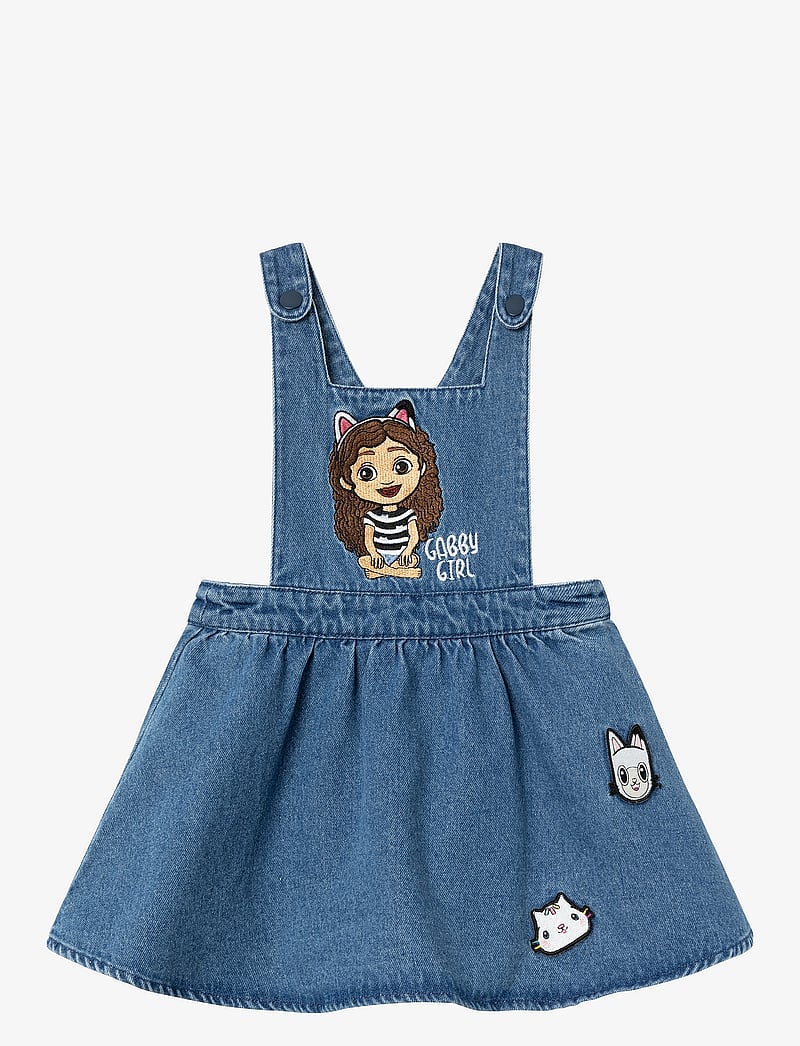 name it - NMFJUDIT GABBY DENIM SPENCER SKY - overallkjoler - dark denim - 1