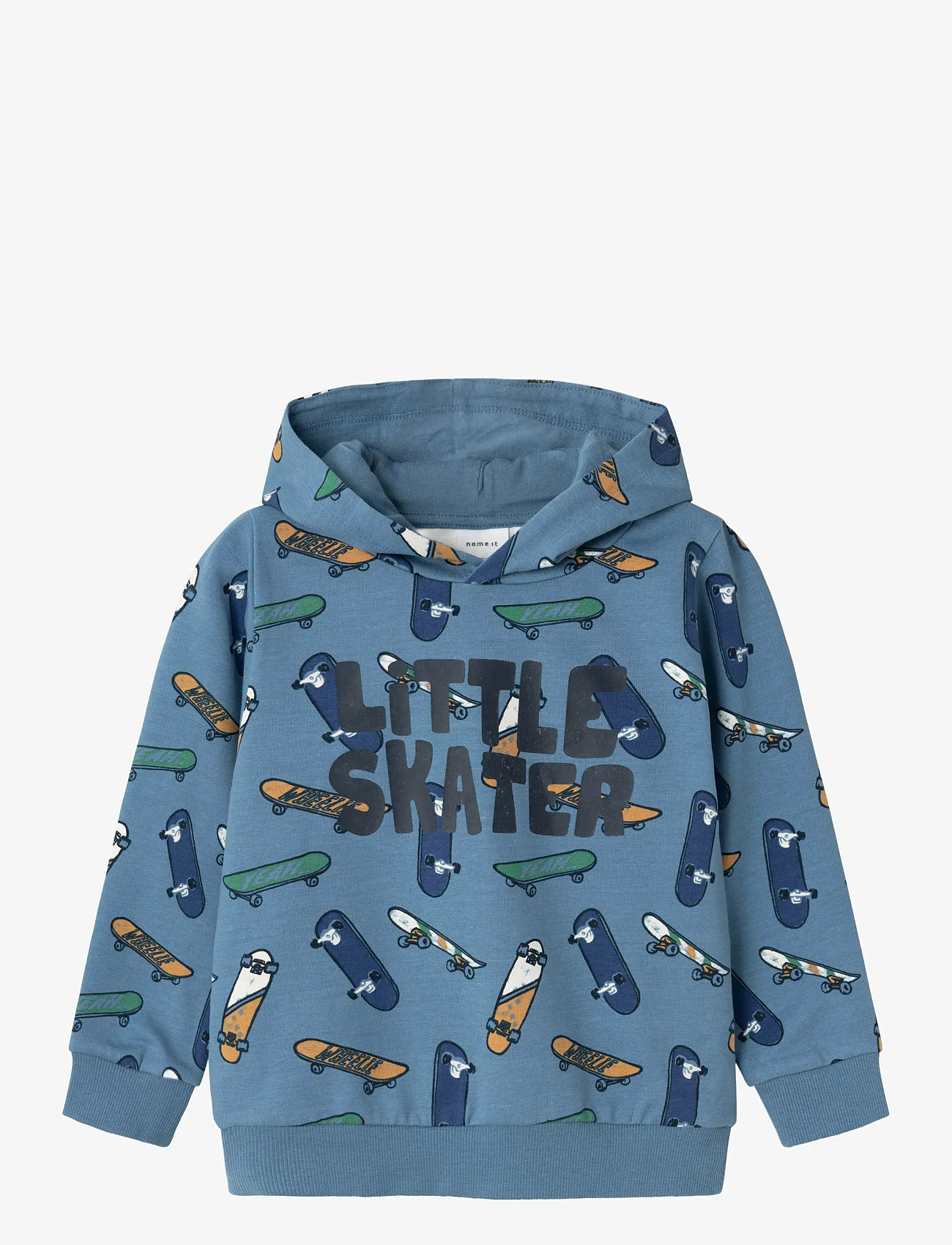 name it - NMMKUNO SWEAT WH UNB - coronet blue - 0