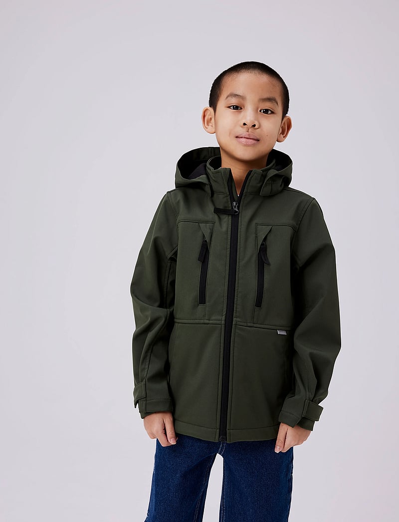 name it - NKNALFA08 SOFTSHELL JACKET SPORT FO NOOS - softshell jakker - climbing ivy - 0