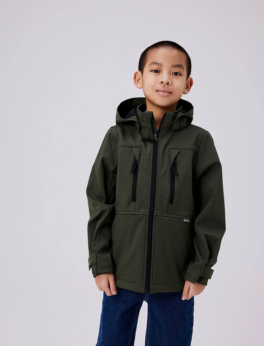 name it - NKNALFA08 SOFTSHELL JACKET SPORT FO NOOS - climbing ivy - 0