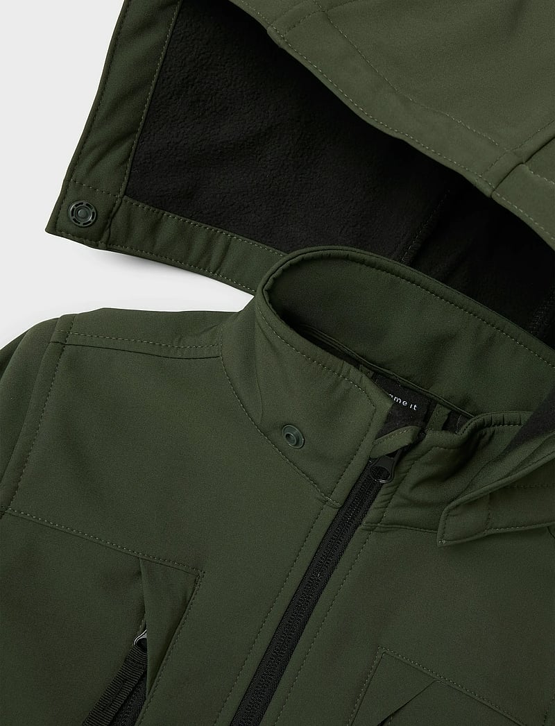 name it - NKNALFA08 SOFTSHELL JACKET SPORT FO NOOS - softshell jakker - climbing ivy - 3