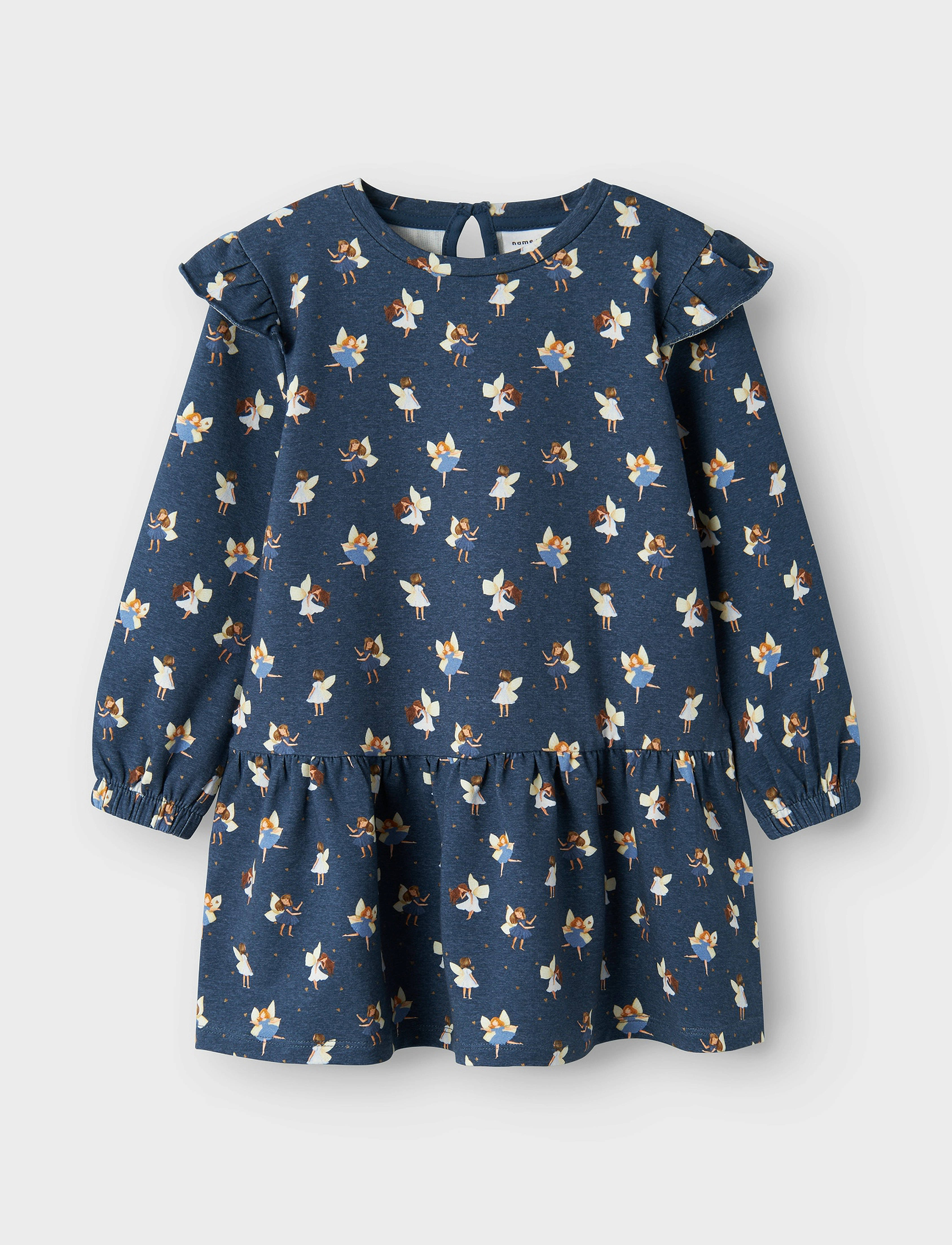 name it NMFLALLI SWEAT DRESS UNB - Langärmelige Freizeitkleider - DARK DENIM / navy