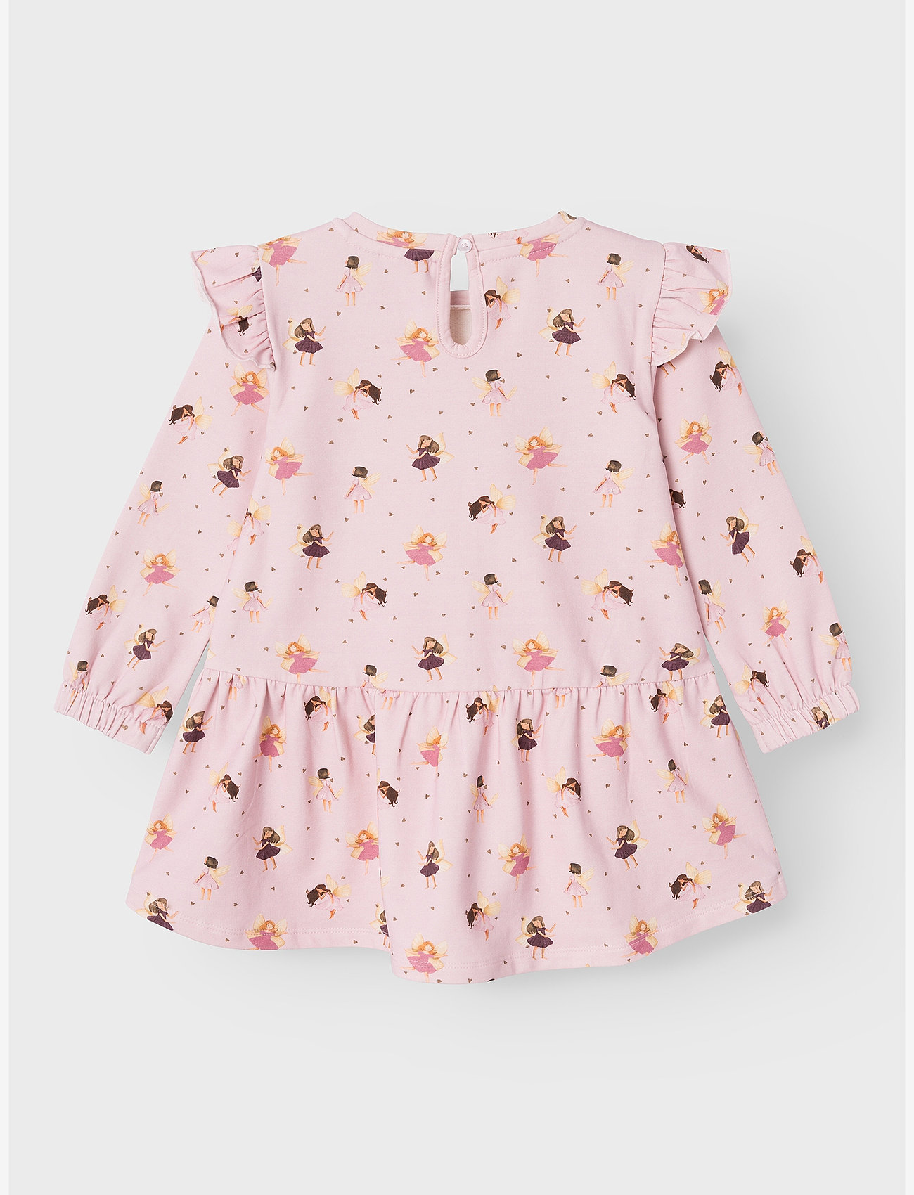 name it - NMFLALLI SWEAT DRESS UNB - pikkade varrukatega vabaaja kleidid - festival bloom - 2