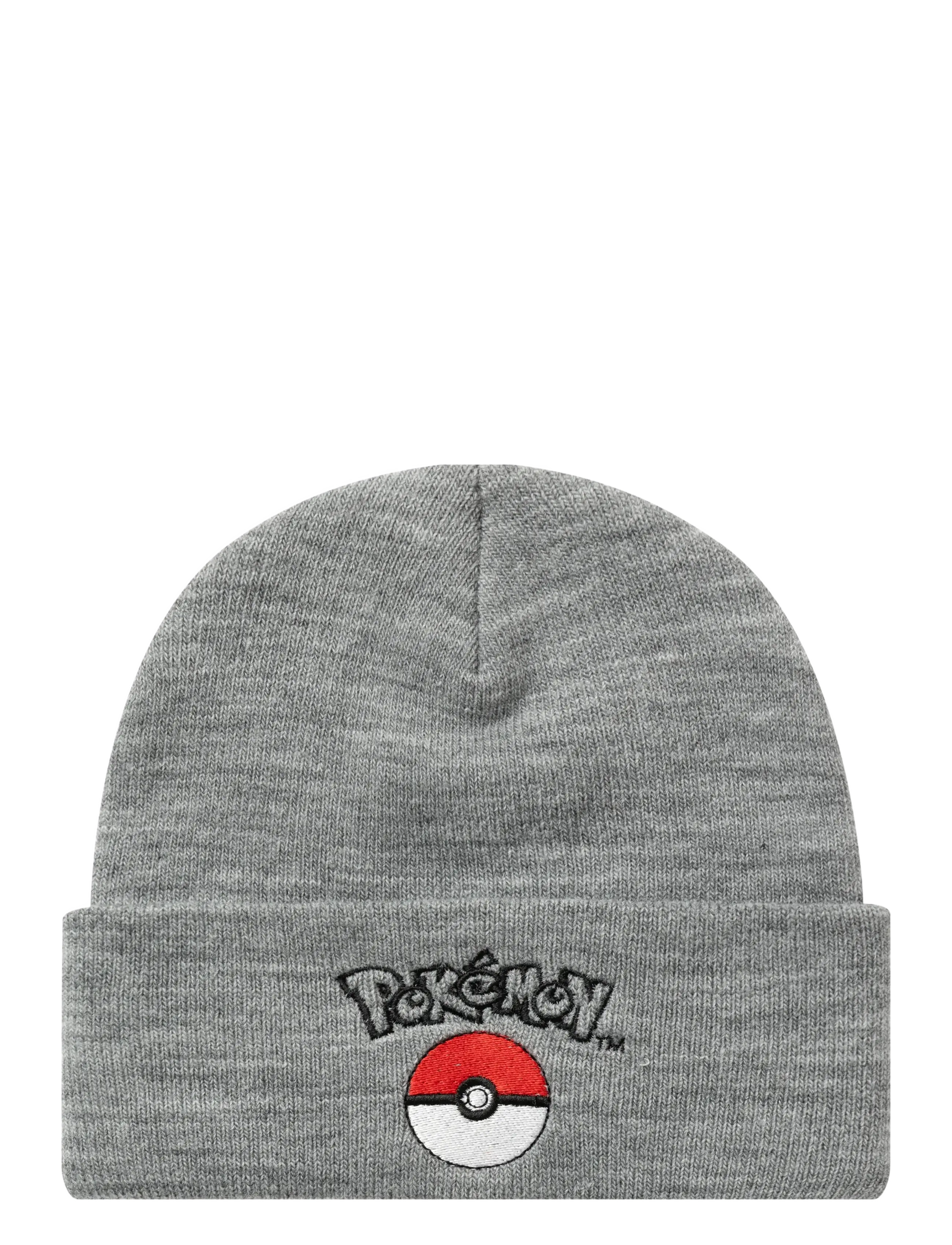 name it NKMJIROKO POKEMON KNITHAT BOX SKY - Huer - GREY MELANGE / grey