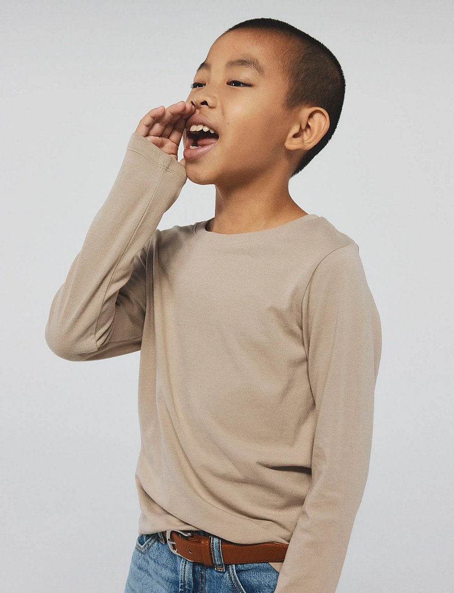 name it - NKMVOBBO LS NREG TOP NOOS - langermede t-skjorter - pure cashmere - 3