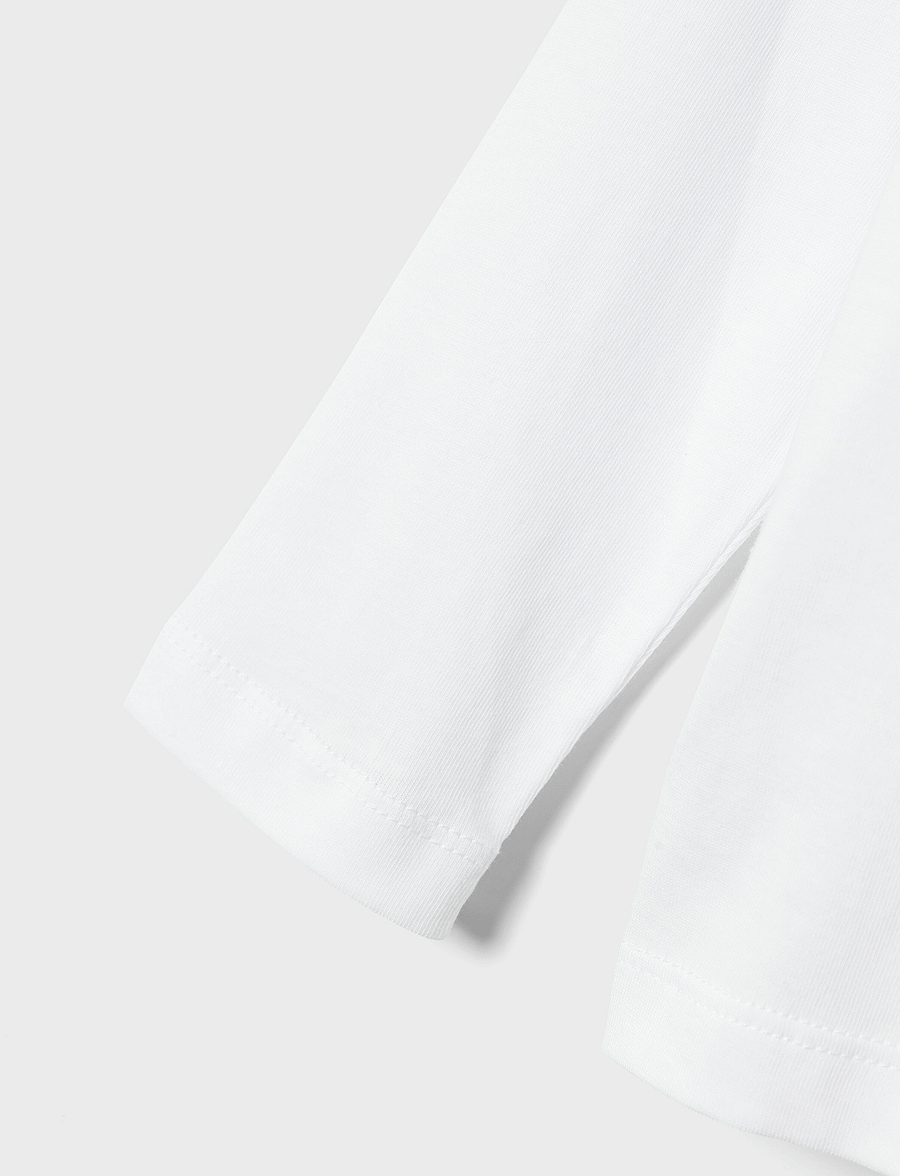 name it - NMMVOBBO LS NREG TOP NOOS - langärmelig - bright white - 3