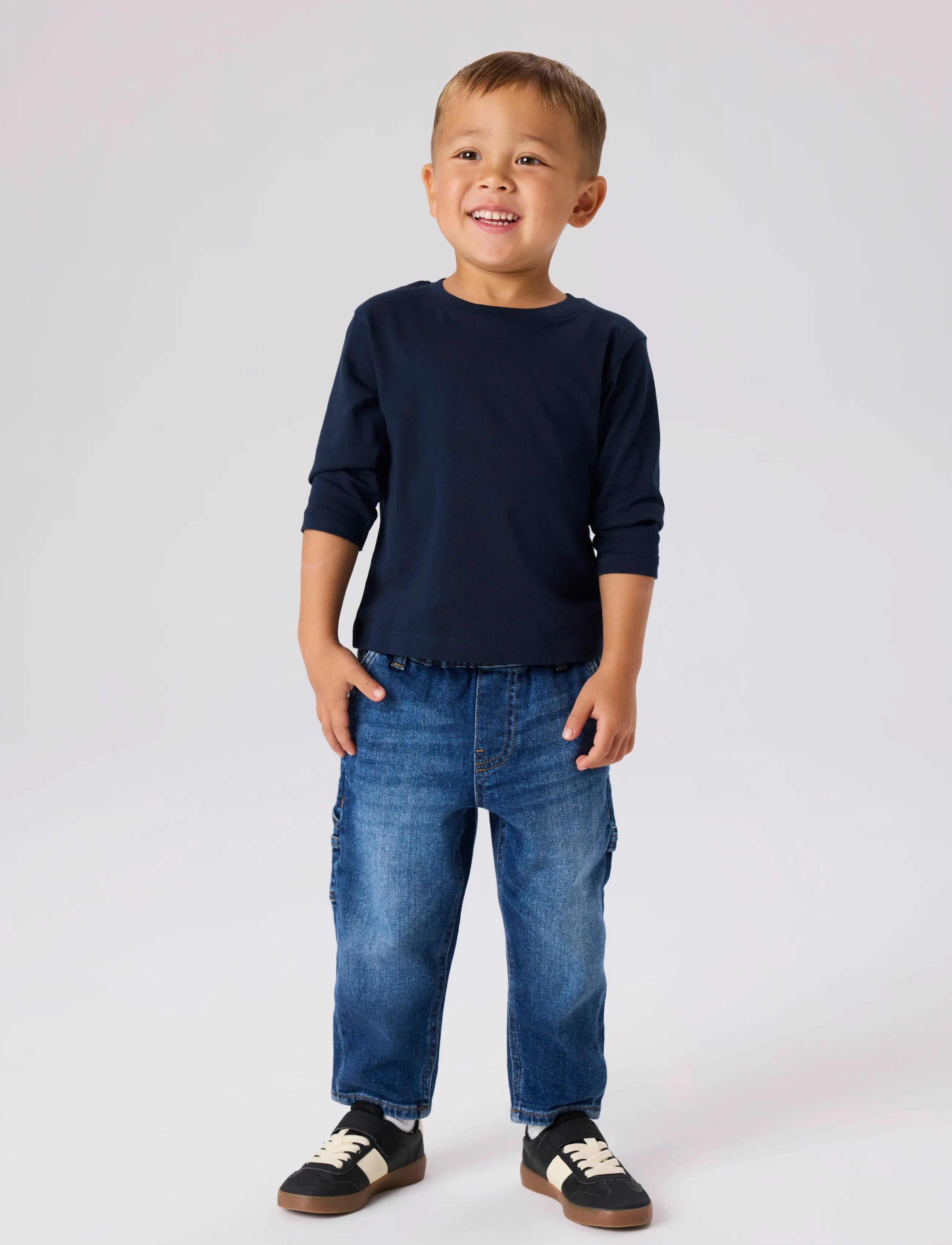 name it - NMMVOBBO LS NREG TOP NOOS - long-sleeved t-shirts - dark sapphire - 2
