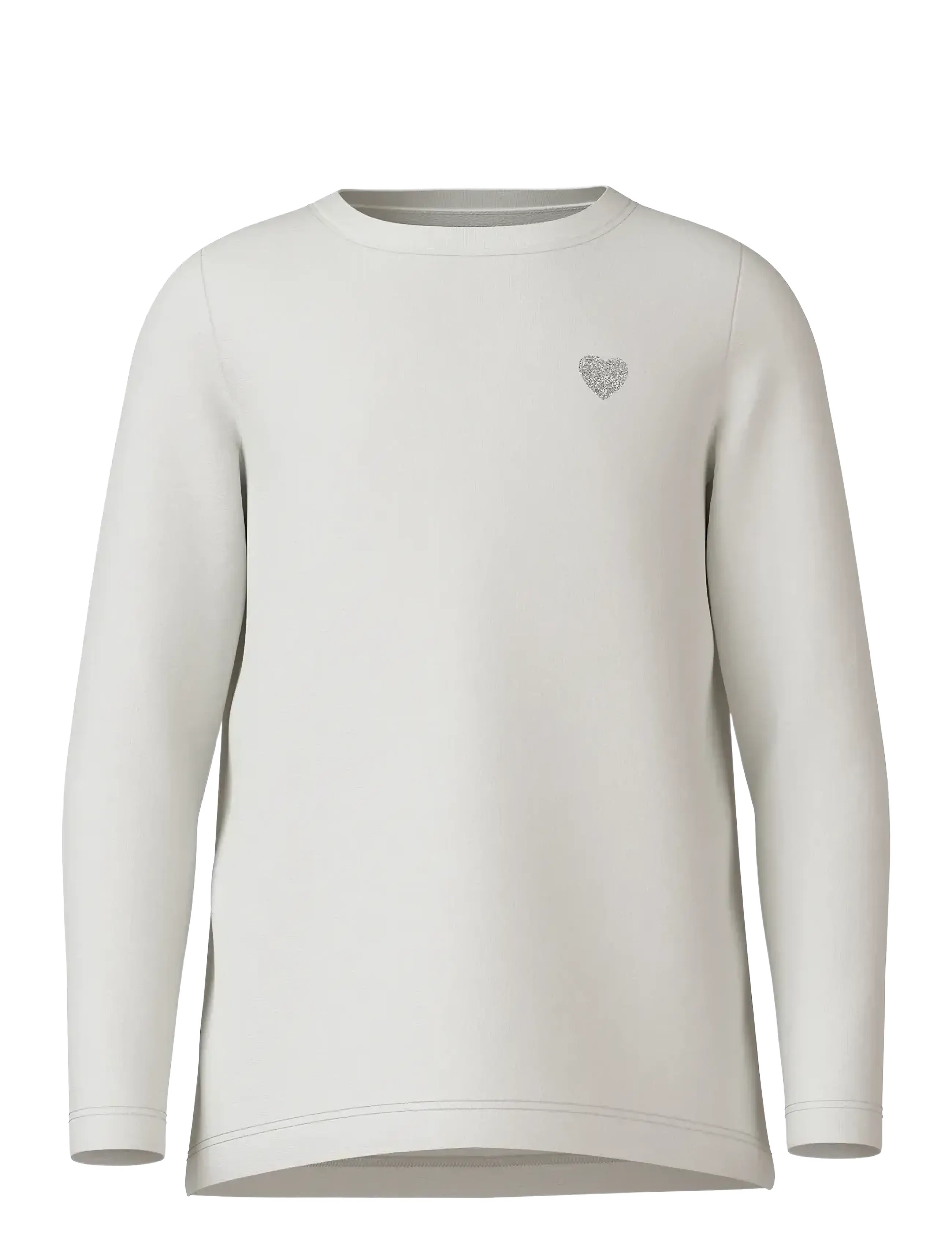 NKFVIOLINE LS LOOSE TOP NOOS - BRIGHT WHITE