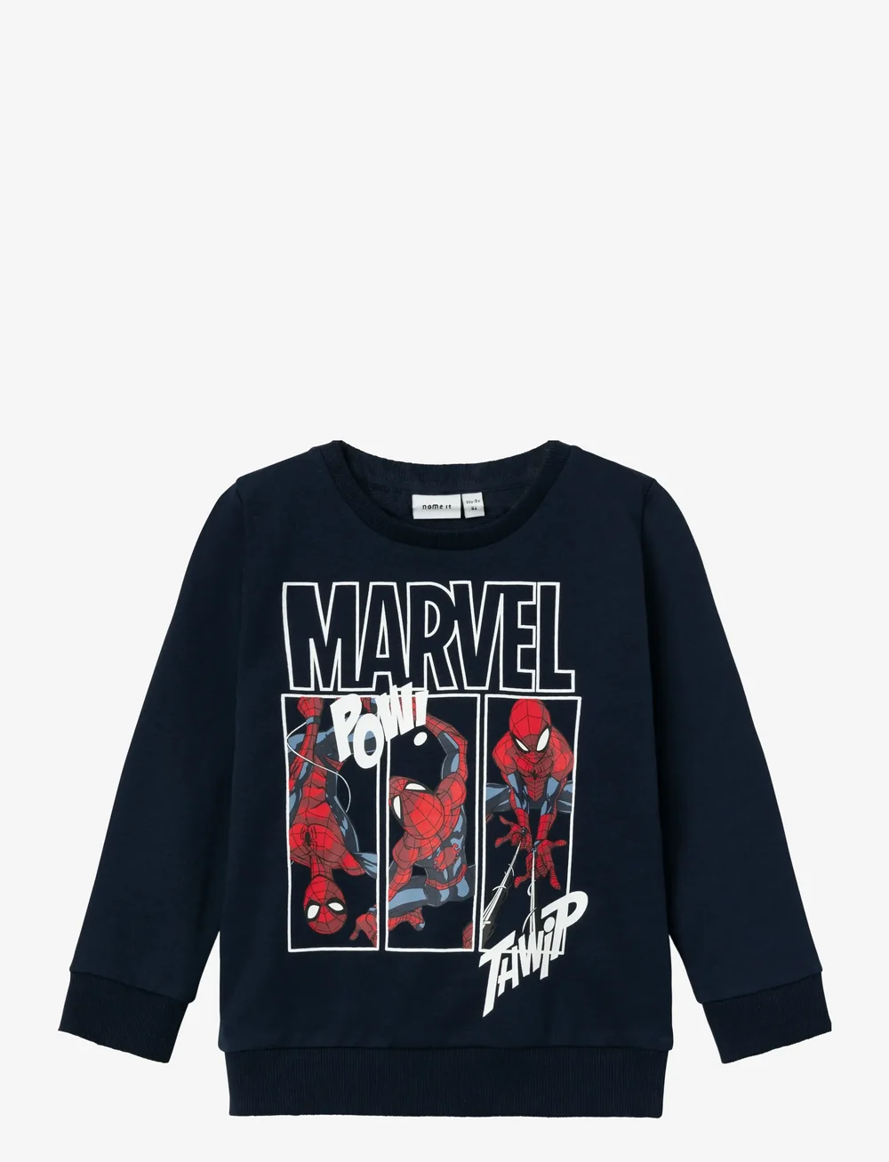 name it - NMMJESSIE SPIDERMAN SWEAT UNB NOOS MAR - sweatshirts - dark sapphire - 1