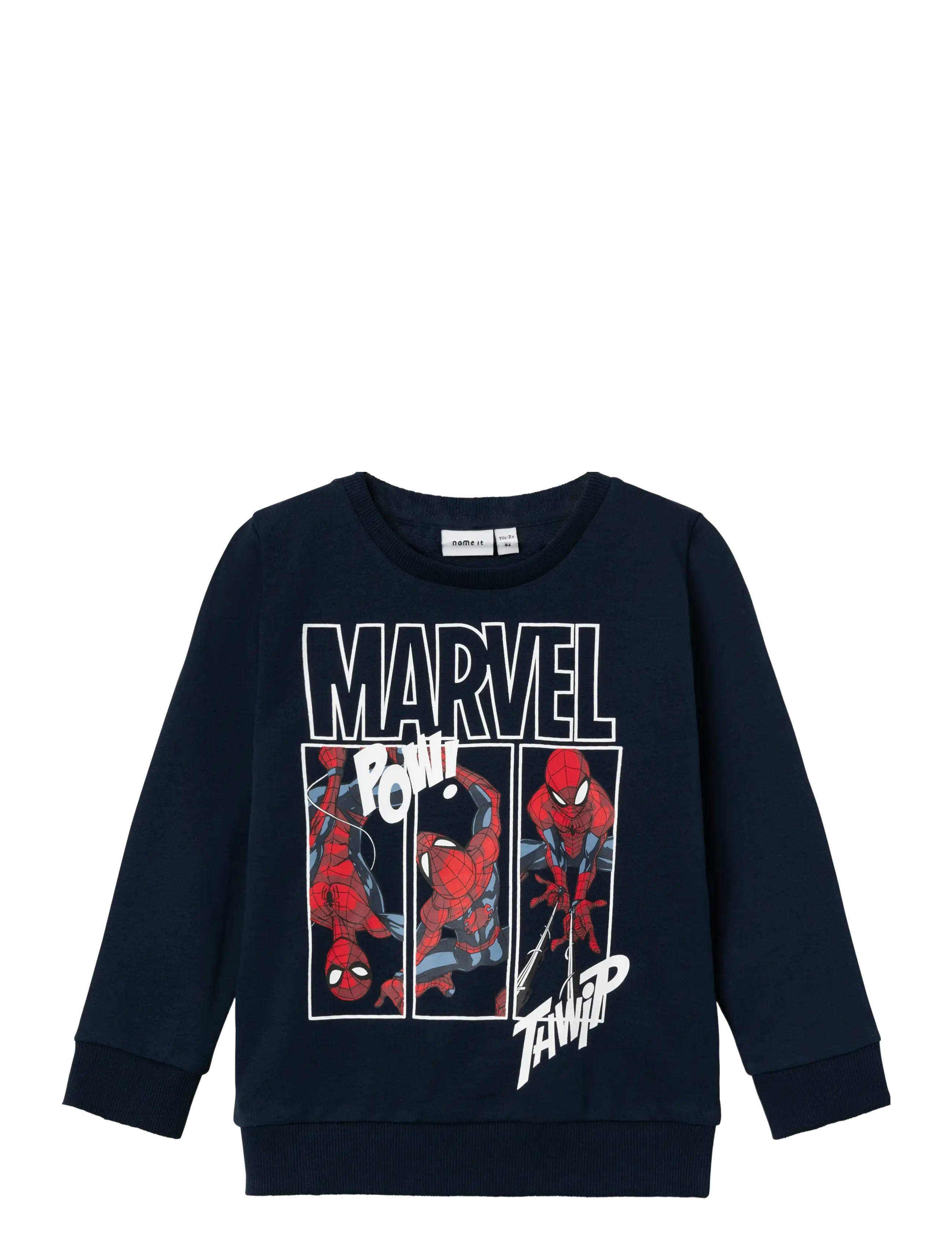 name it NMMJESSIE SPIDERMAN SWEAT UNB NOOS MAR - Overdele - DARK SAPPHIRE / navy