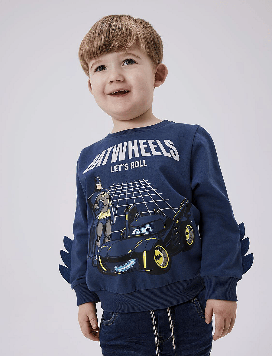 name it - NMMJUICE BATWHEELS SWEAT BRU NOOS WAB - dark denim - 0
